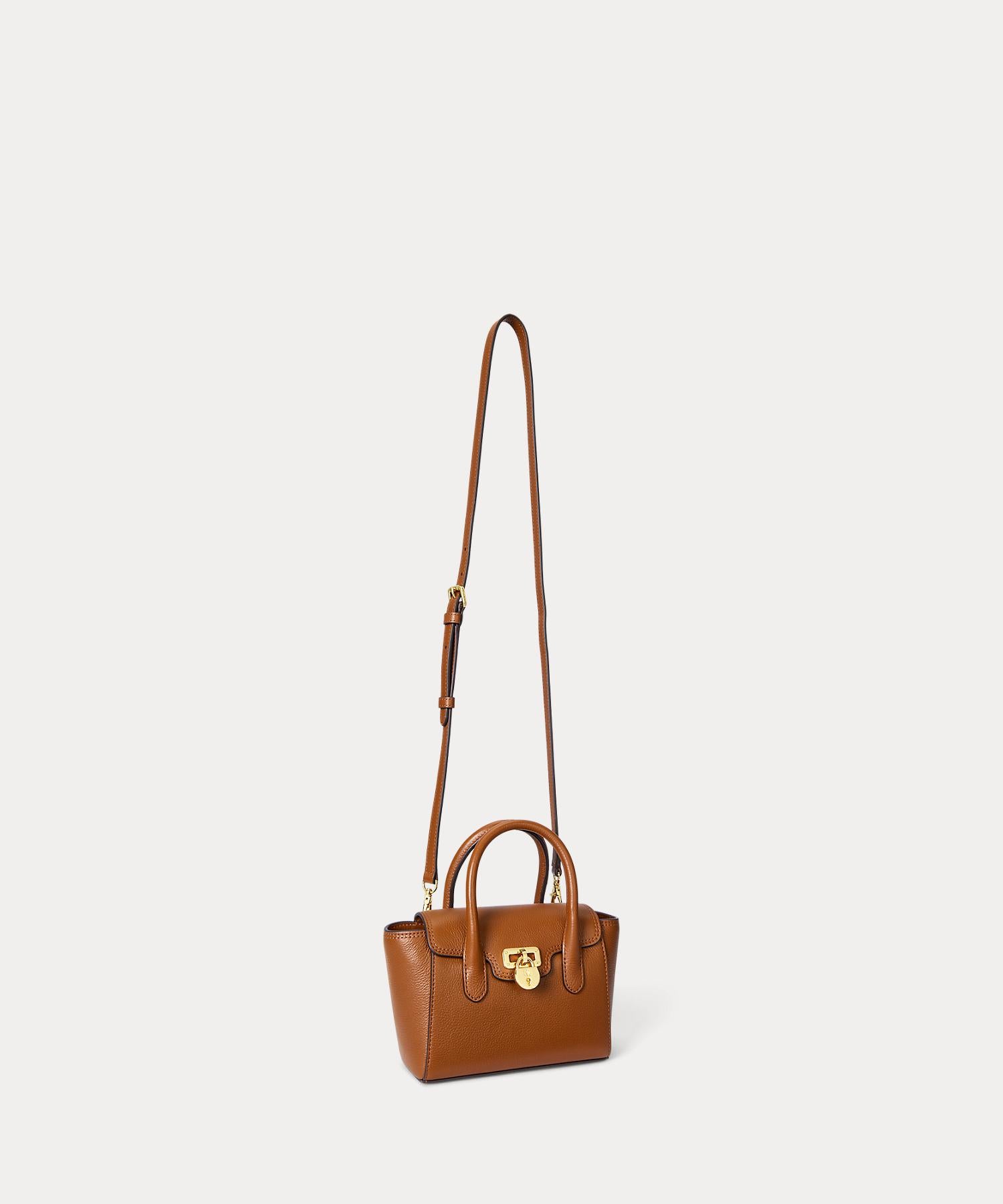LAUREN RALPH LAUREN スモールサッチェルバッグ Small Tanner Lauren Ralph Lauren Pebbled Leather Small Tanner Satchel