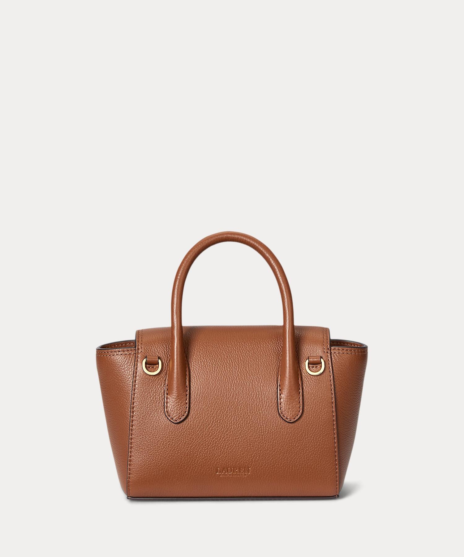 LAUREN RALPH LAUREN スモールサッチェルバッグ Small Tanner Lauren Ralph Lauren Pebbled Leather Small Tanner Satchel