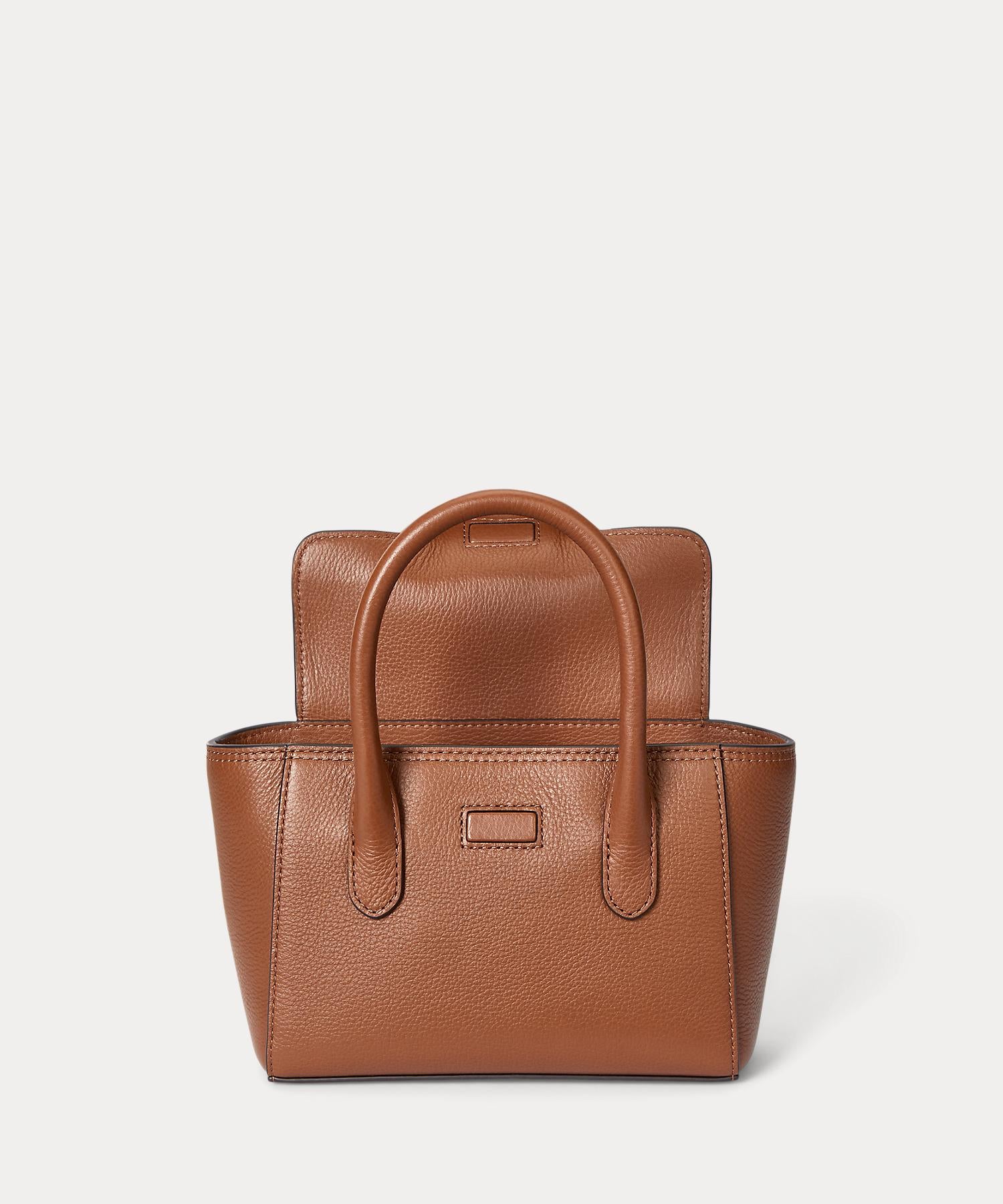 Lauren Ralph Lauren pebbled leather small Tanner satchel
