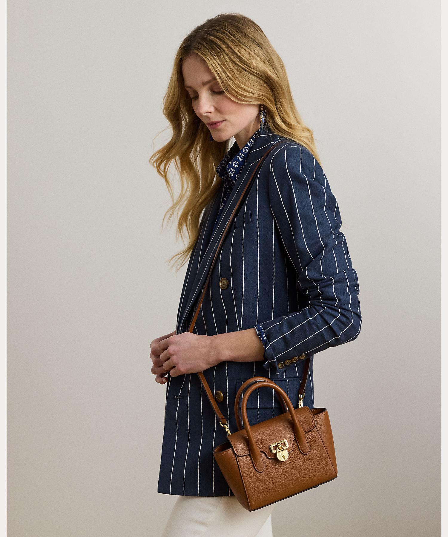 Lauren Ralph Lauren pebbled leather small Tanner satchel