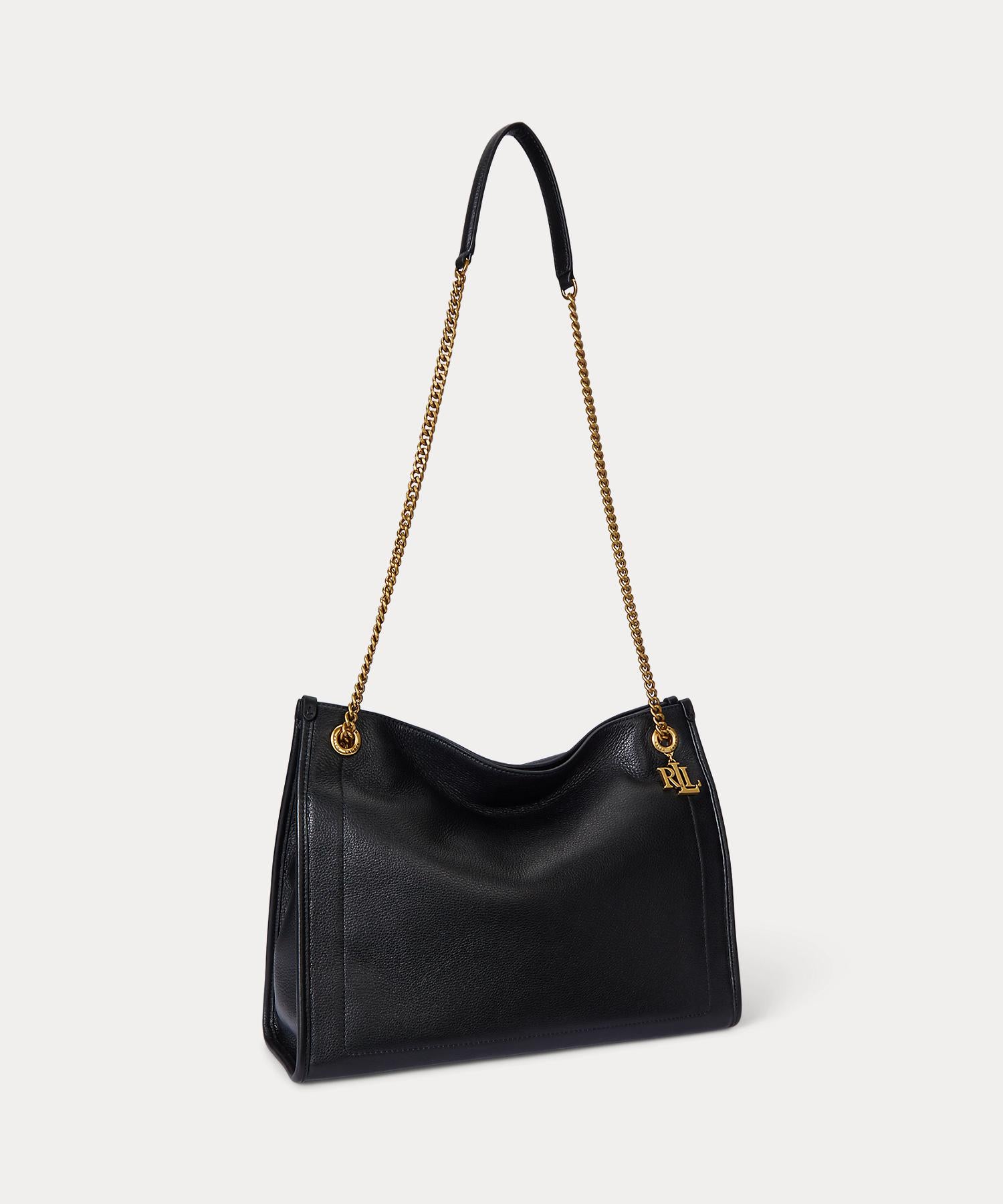 ローレン ラルフ ローレン LAUREN RALPH LAUREN ペブルド レザー ラージ Bradley トート バッグ （001ブラック） 001ブラック