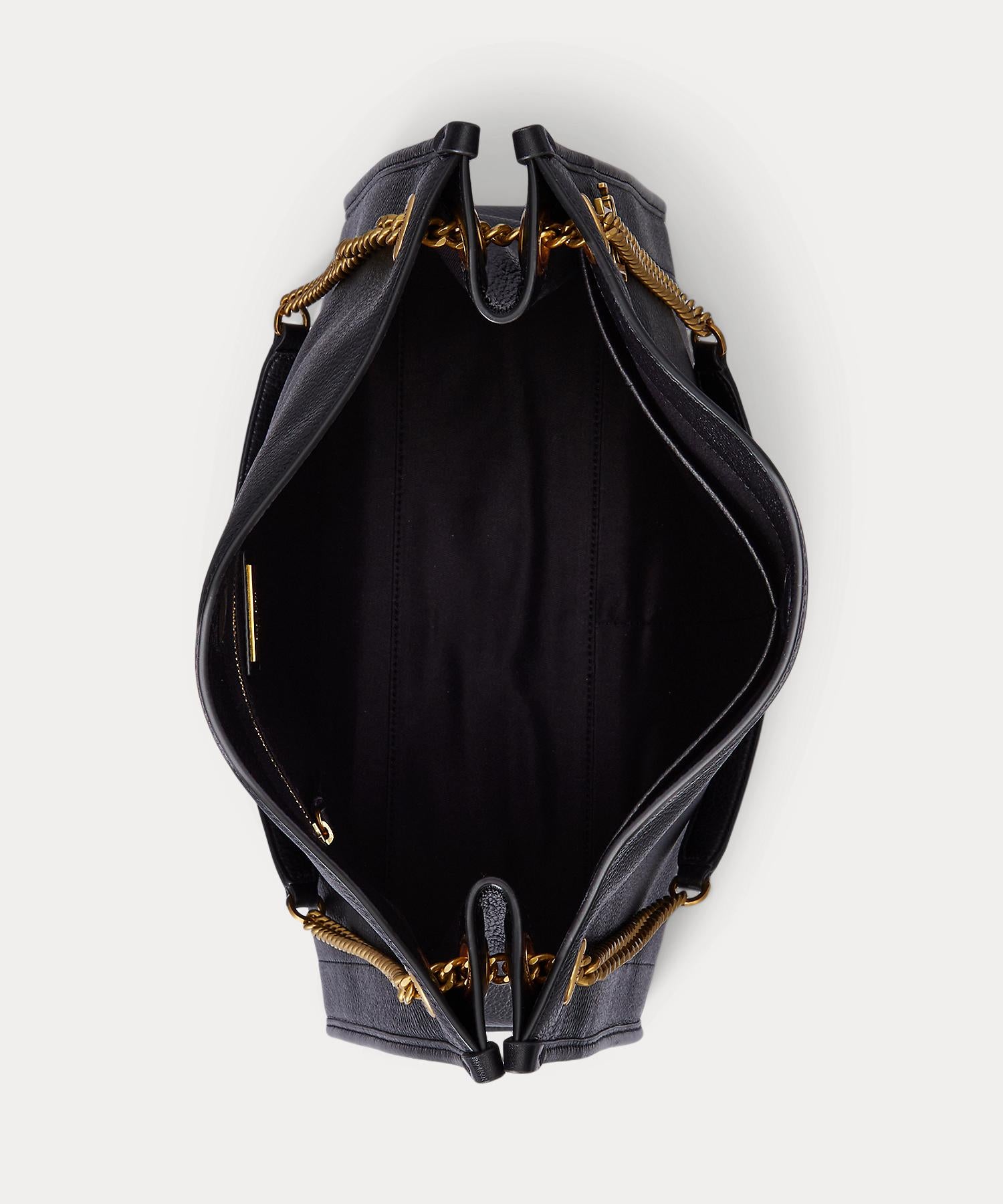 ローレン ラルフ ローレン LAUREN RALPH LAUREN ペブルド レザー ラージ Bradley トート バッグ （001ブラック） 001ブラック