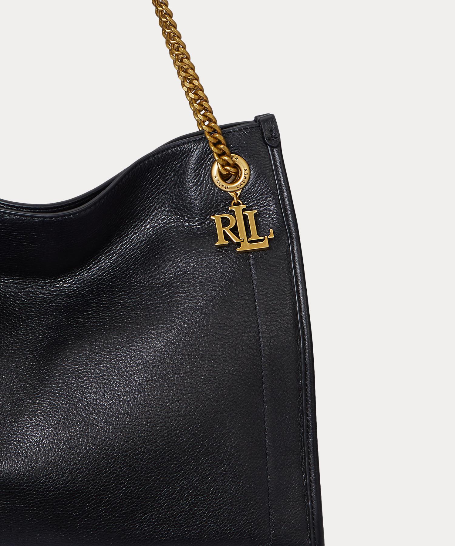 ローレン ラルフ ローレン LAUREN RALPH LAUREN ペブルド レザー ラージ Bradley トート バッグ （001ブラック） 001ブラック