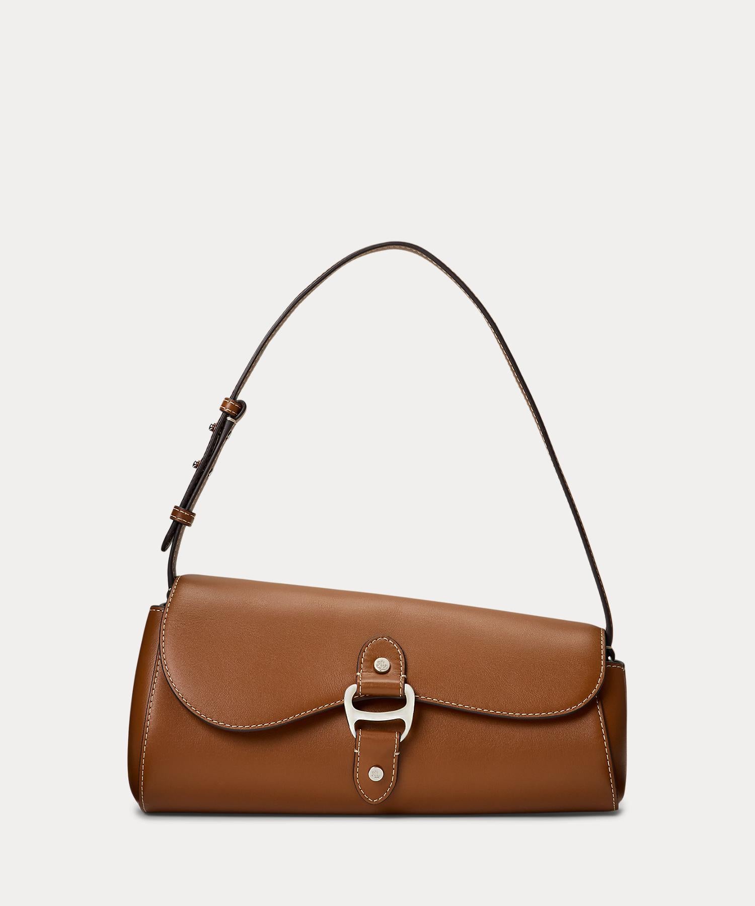 ローレン ラルフ ローレン LAUREN RALPH LAUREN レザー ミディアム Tasha イーストウエスト バッグ （200ブラウン） 200ブラウン