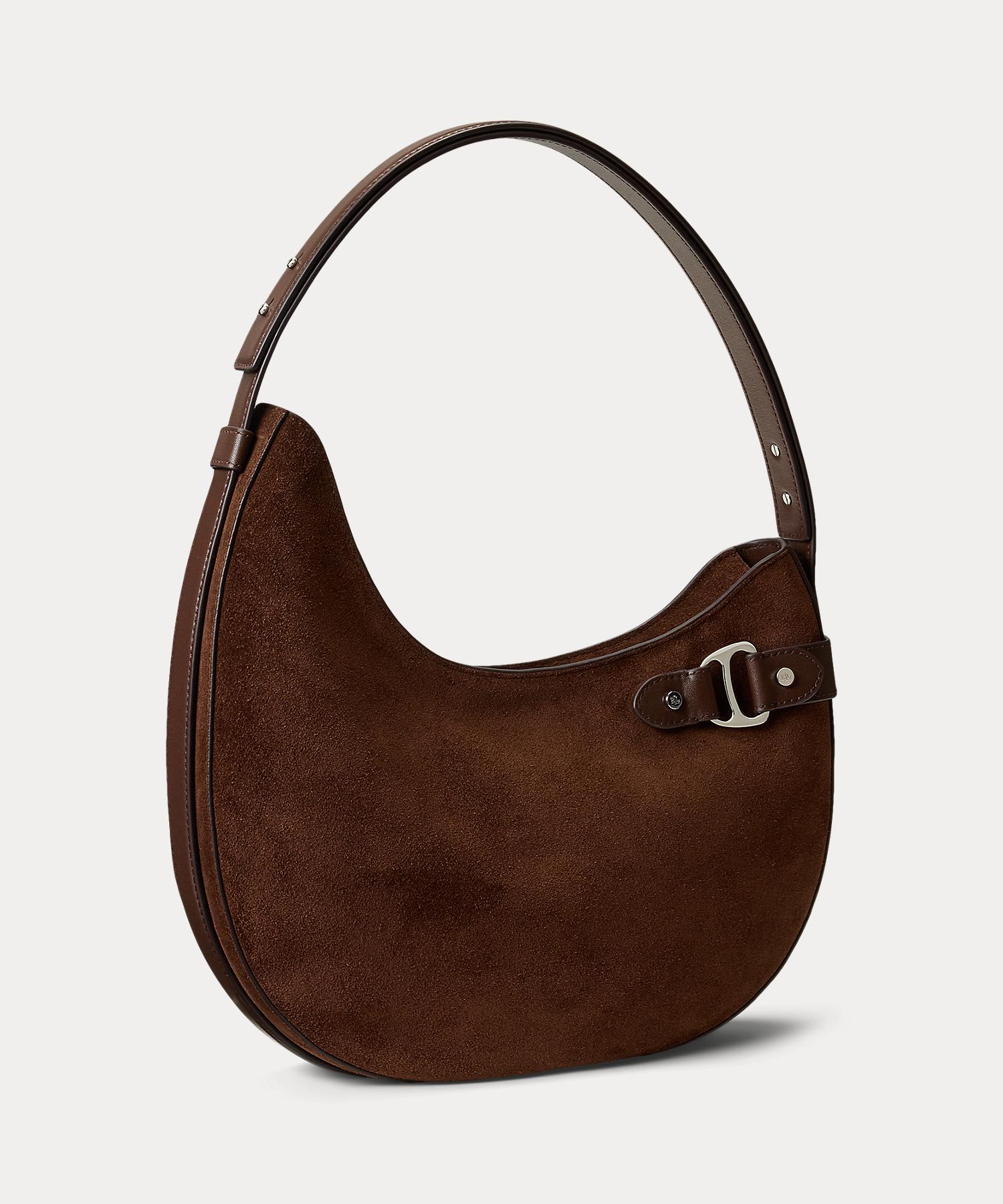 ローレン ラルフ ローレン LAUREN RALPH LAUREN スエード ラージ Tasha ショルダー バッグ （200ブラウン） 200ブラウン