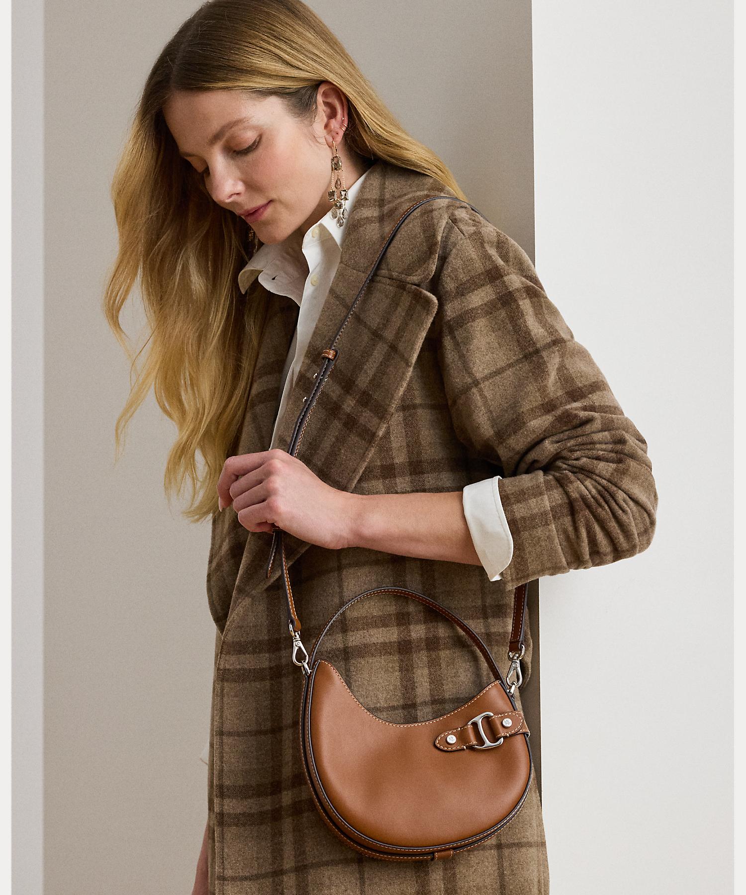 ローレン ラルフ ローレン LAUREN RALPH LAUREN レザー スモール Tasha クロスボディ バッグ （200ブラウン） 200ブラウン