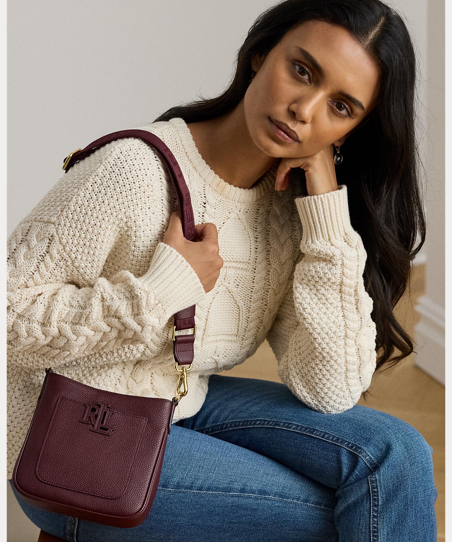 ローレン ラルフ ローレン LAUREN RALPH LAUREN ペブルド レザー スモール Cameryn クロスボディ （600レッド） 600レッド