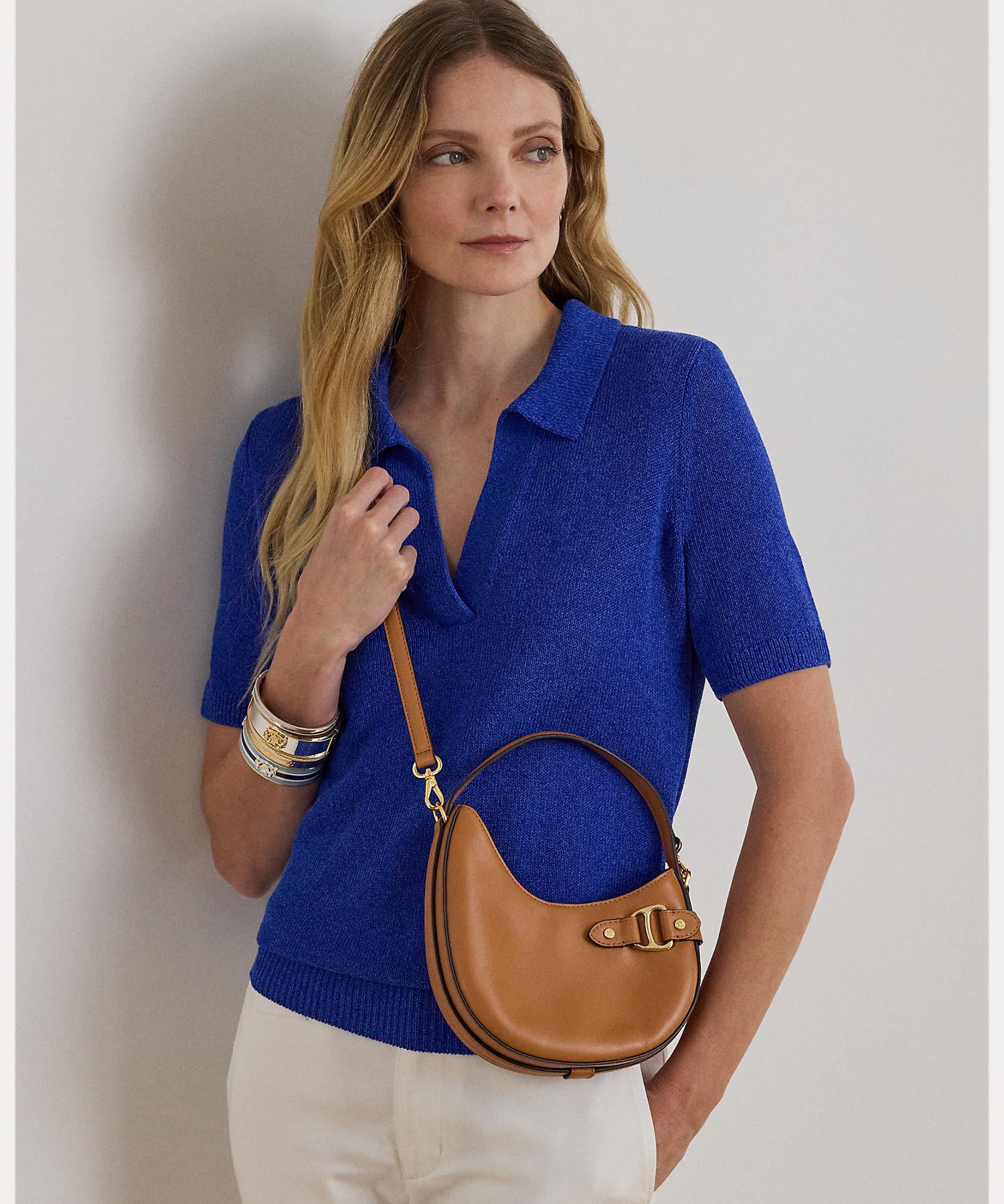 ローレン ラルフ ローレン LAUREN RALPH LAUREN レザー スモール Tasha クロスボディ バッグ （200ブラウン） 200ブラウン