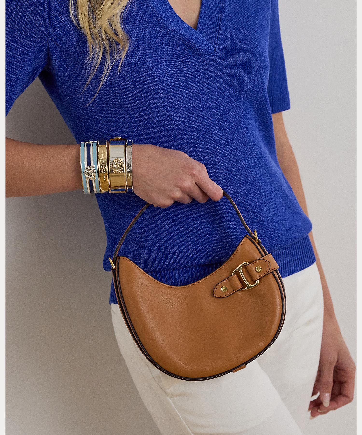 ローレン ラルフ ローレン LAUREN RALPH LAUREN レザー スモール Tasha クロスボディ バッグ （200ブラウン） 200ブラウン