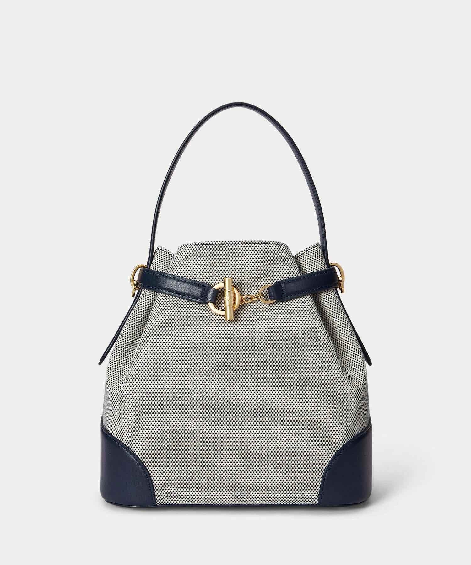 ローレン ラルフ ローレン LAUREN RALPH LAUREN キャンバス ミディアム Blaike バケット バッグ （101ナチュラル） 101ナチュラル