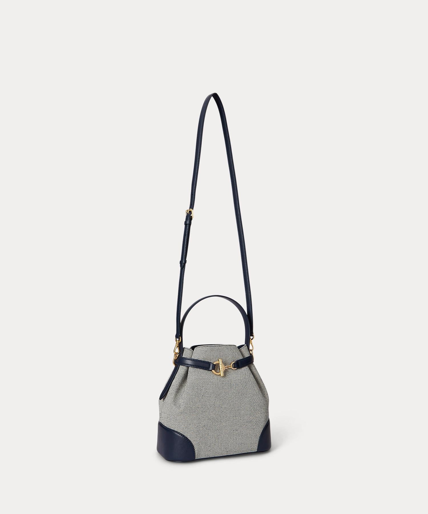 ローレン ラルフ ローレン LAUREN RALPH LAUREN キャンバス ミディアム Blaike バケット バッグ （101ナチュラル） 101ナチュラル