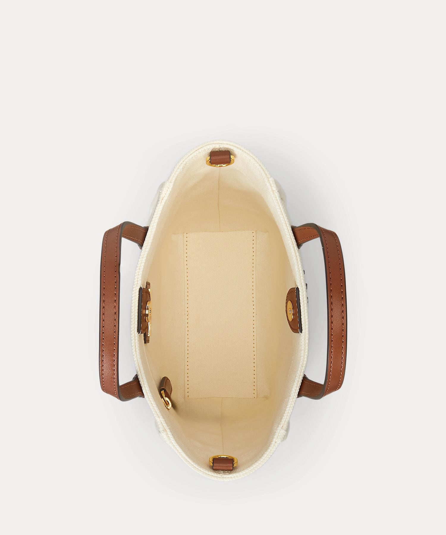 ローレン ラルフ ローレン LAUREN RALPH LAUREN キャンバス スモール Cameryn トート バッグ （101ナチュラル） 101ナチュラル