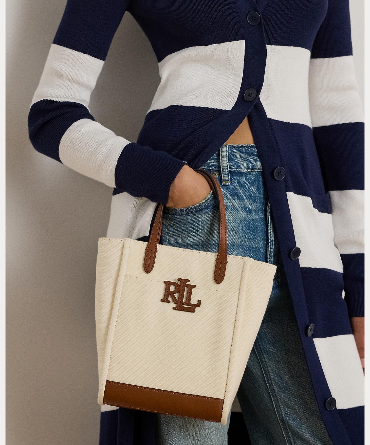 ローレン ラルフ ローレン LAUREN RALPH LAUREN キャンバス スモール Cameryn トート バッグ （101ナチュラル） 101ナチュラル