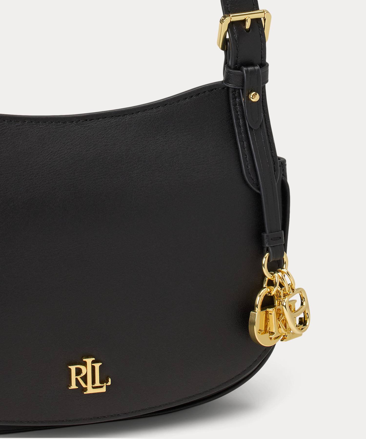 ローレン ラルフ ローレン LAUREN RALPH LAUREN レザー ミディアム Marcy クロスボディ バッグ （001ブラック） 001ブラック