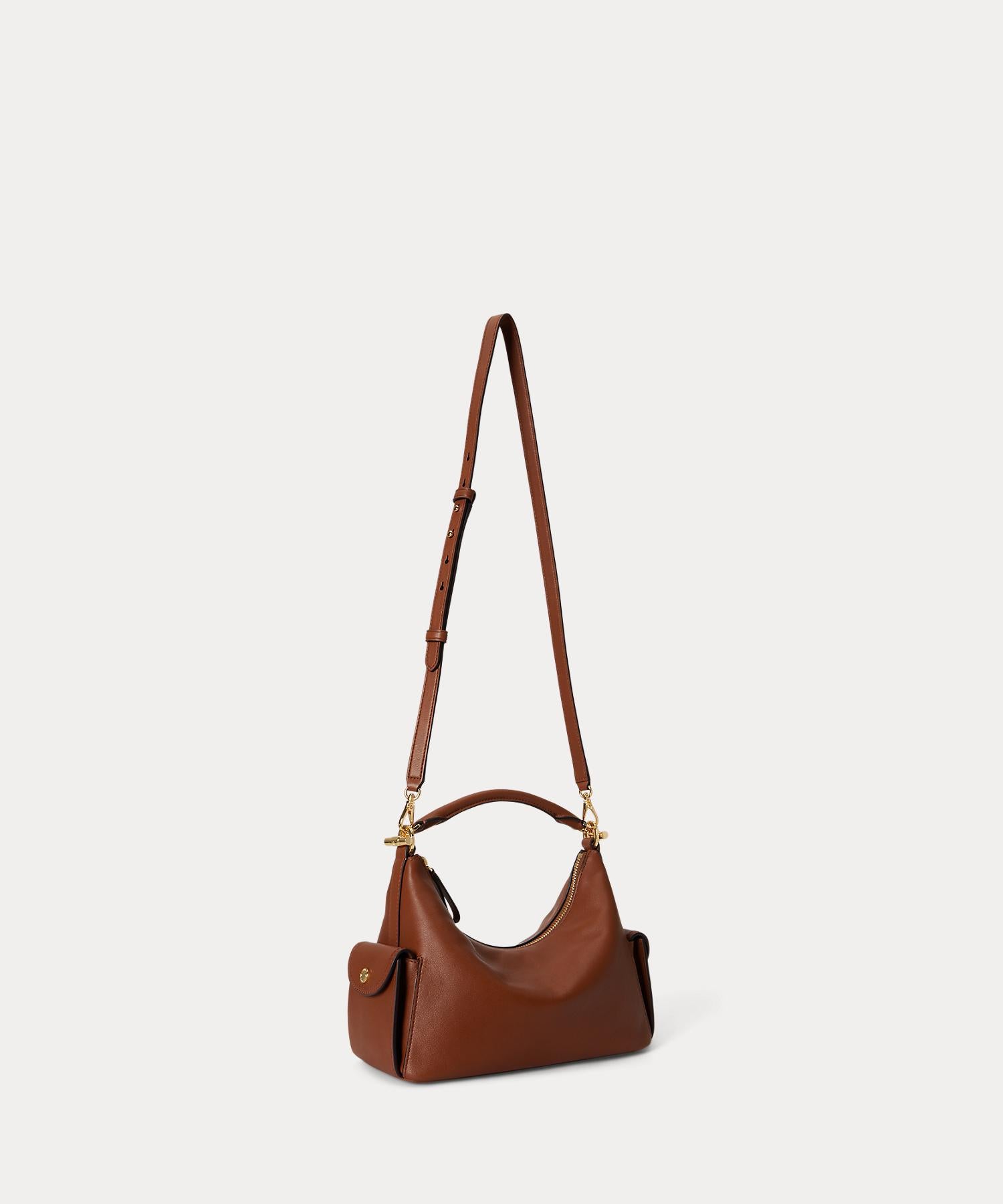 ローレン ラルフ ローレン LAUREN RALPH LAUREN ナッパ レザー スモール Blaike ショルダー バッグ （200ブラウン） 200ブラウン