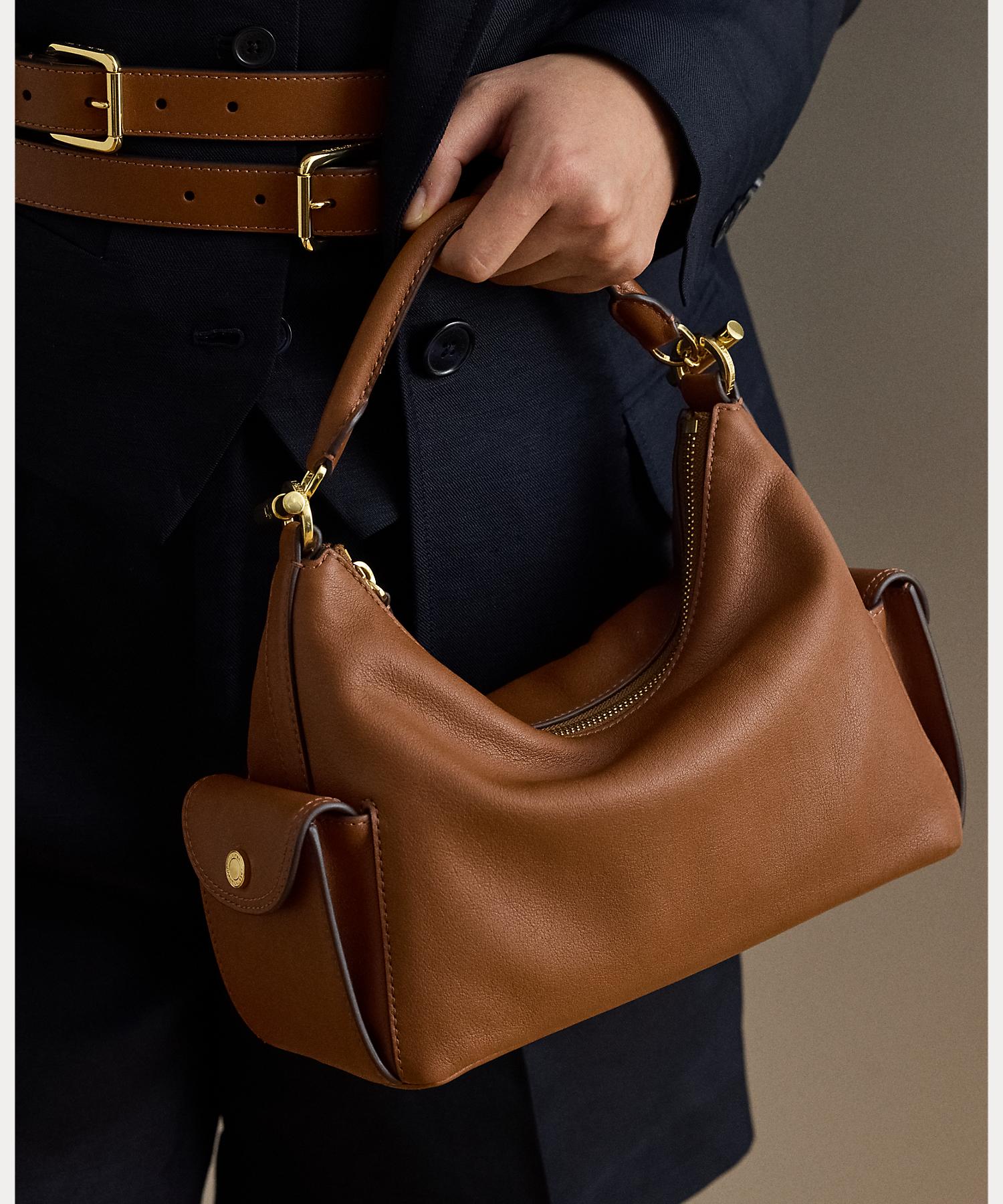 ローレン ラルフ ローレン LAUREN RALPH LAUREN ナッパ レザー スモール Blaike ショルダー バッグ （200ブラウン） 200ブラウン