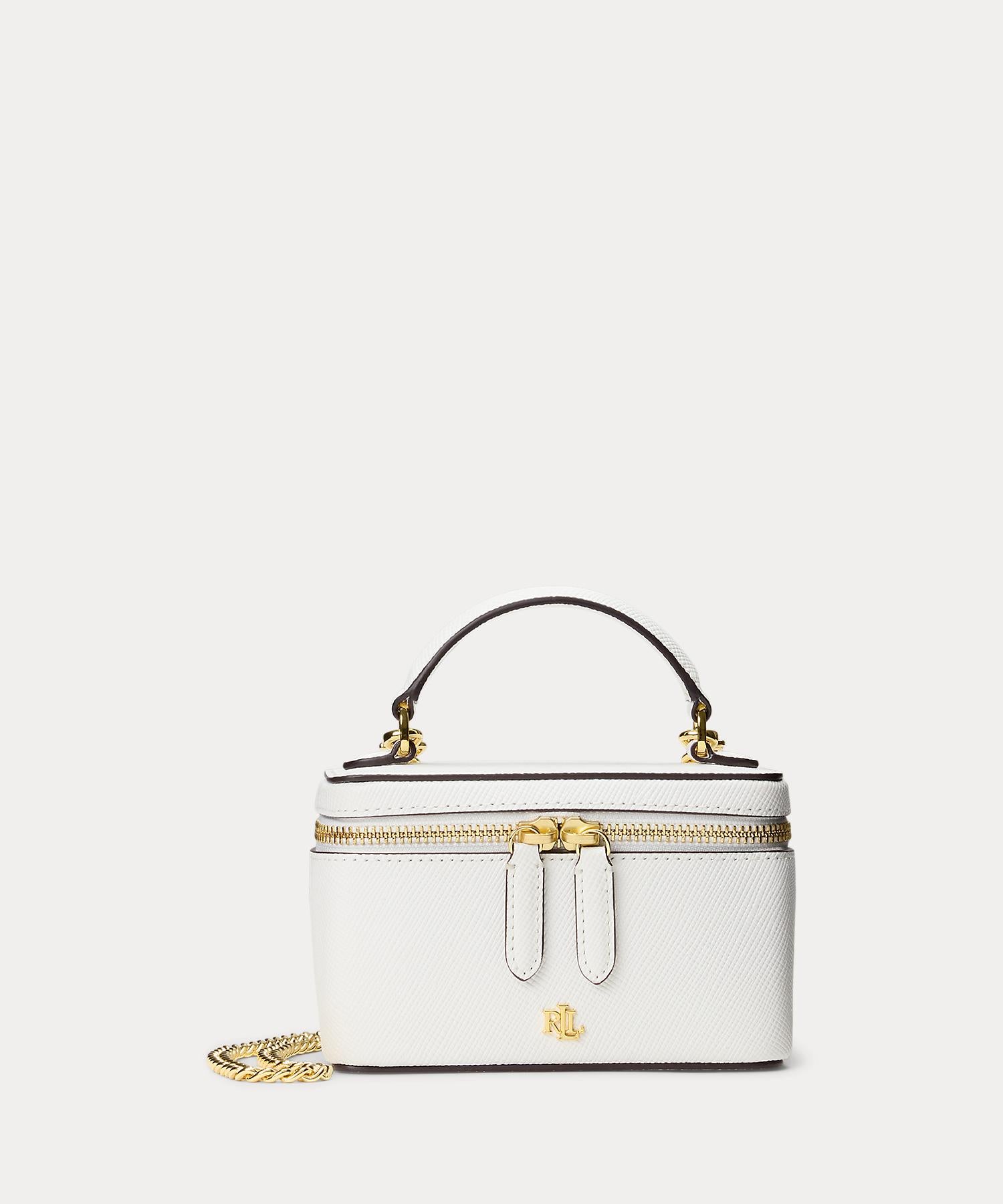ローレン ラルフ ローレン LAUREN RALPH LAUREN レザー スモール Hallee クロスボディ バッグ （100ホワイト） 100ホワイト