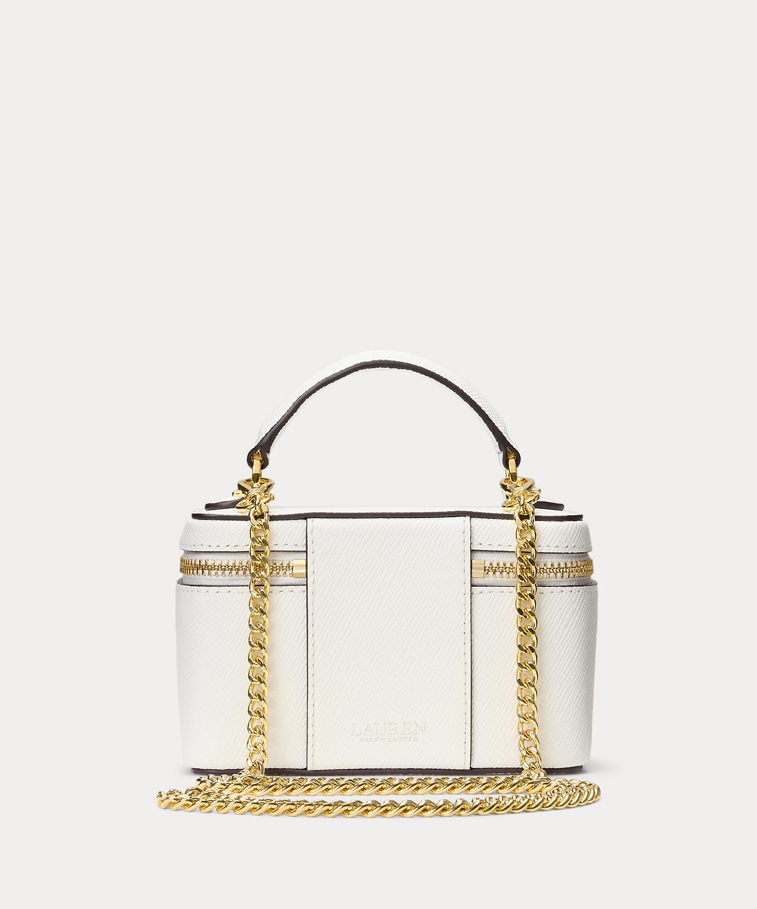 ローレン ラルフ ローレン LAUREN RALPH LAUREN レザー スモール Hallee クロスボディ バッグ （100ホワイト） 100ホワイト