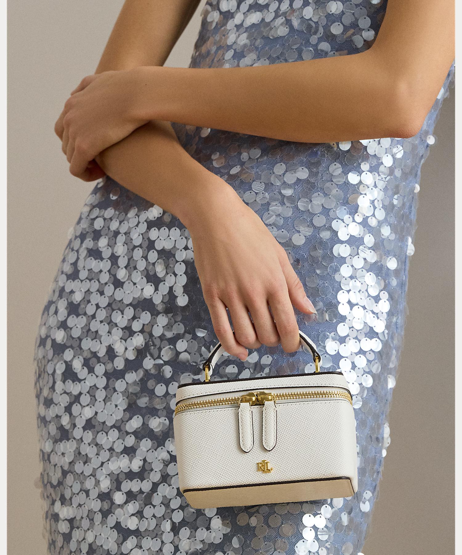 ローレン ラルフ ローレン LAUREN RALPH LAUREN レザー スモール Hallee クロスボディ バッグ （100ホワイト） 100ホワイト