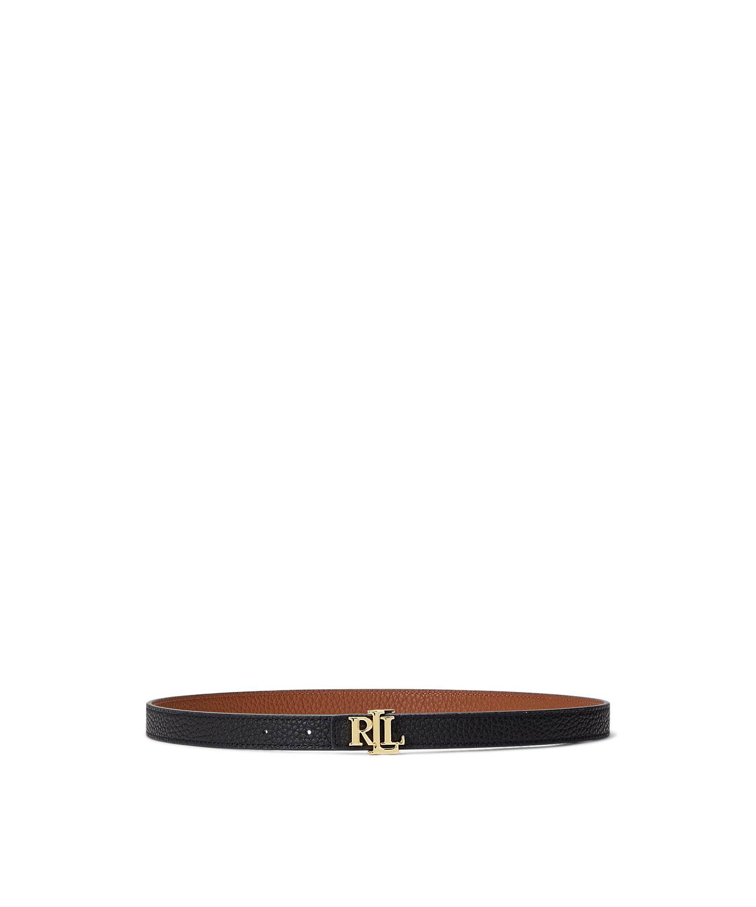 ローレン ラルフ ローレン LAUREN RALPH LAUREN ロゴ リバーシブル レザー スキニー ベルト,999マルチカラー