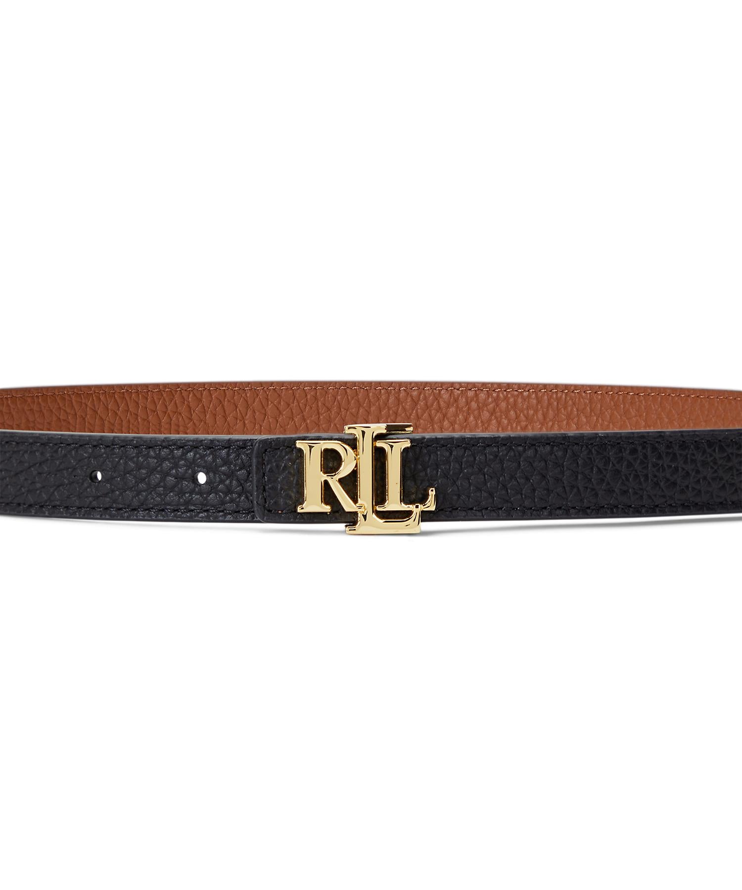 ローレン ラルフ ローレン LAUREN RALPH LAUREN ロゴ リバーシブル レザー スキニー ベルト