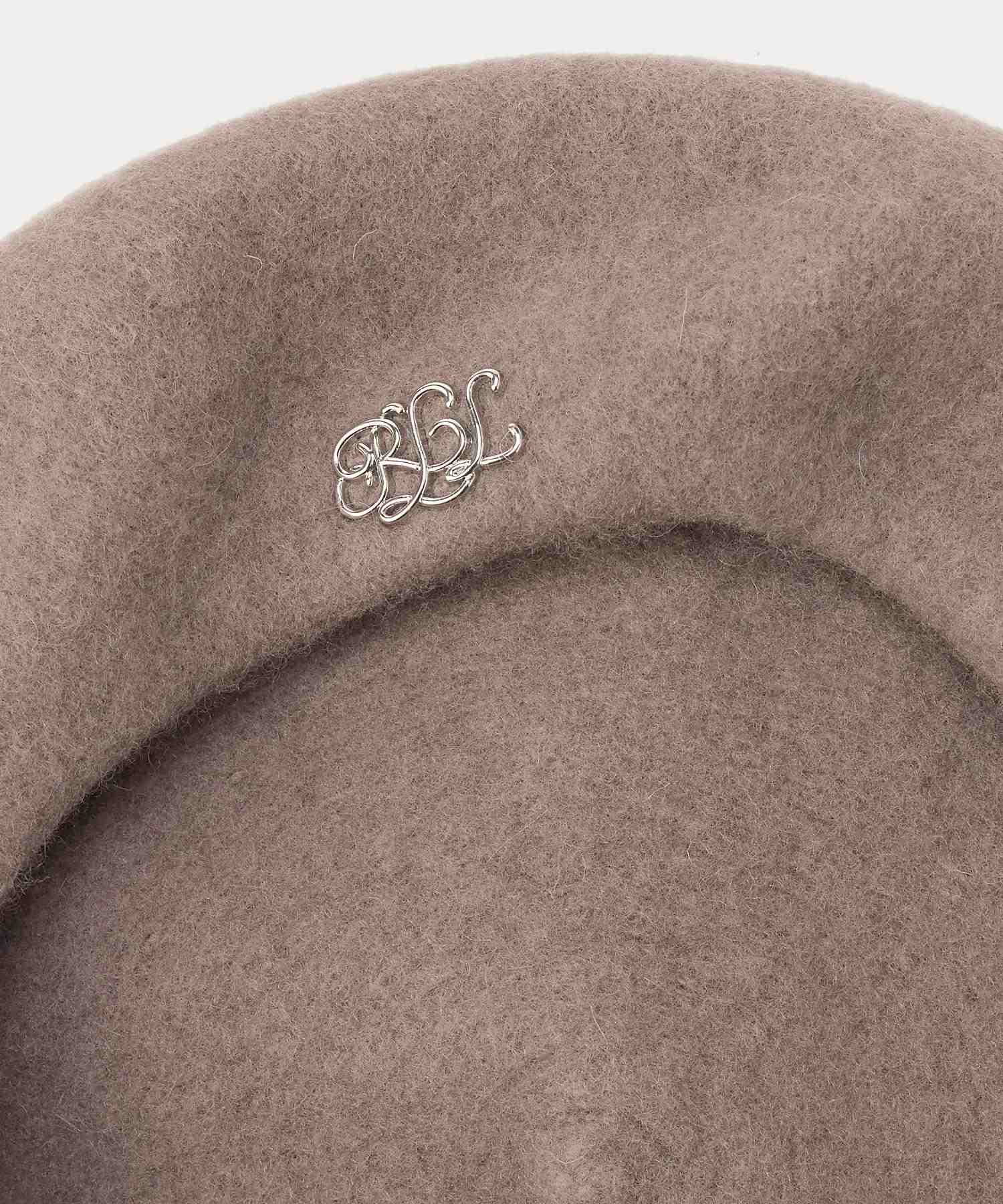 ローレン ラルフ ローレン LAUREN RALPH LAUREN スクリプトロゴ フェルテッド ウール ベレー （230ブラウン） 230ブラウン