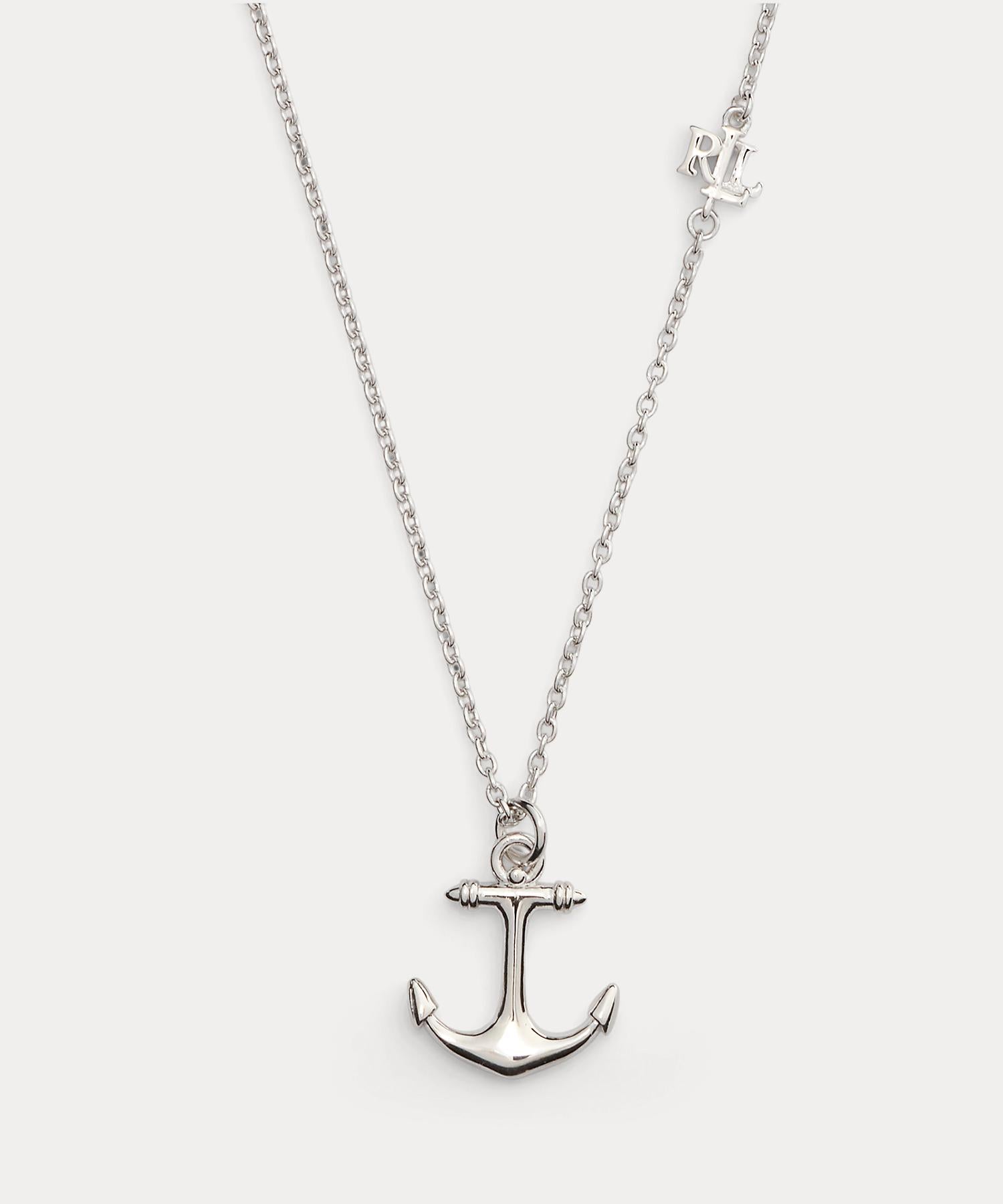 ローレン ラルフ ローレン LAUREN RALPH LAUREN スターリング シルバー アンカー ペンダント ネックレス （040グレー） 040グレー