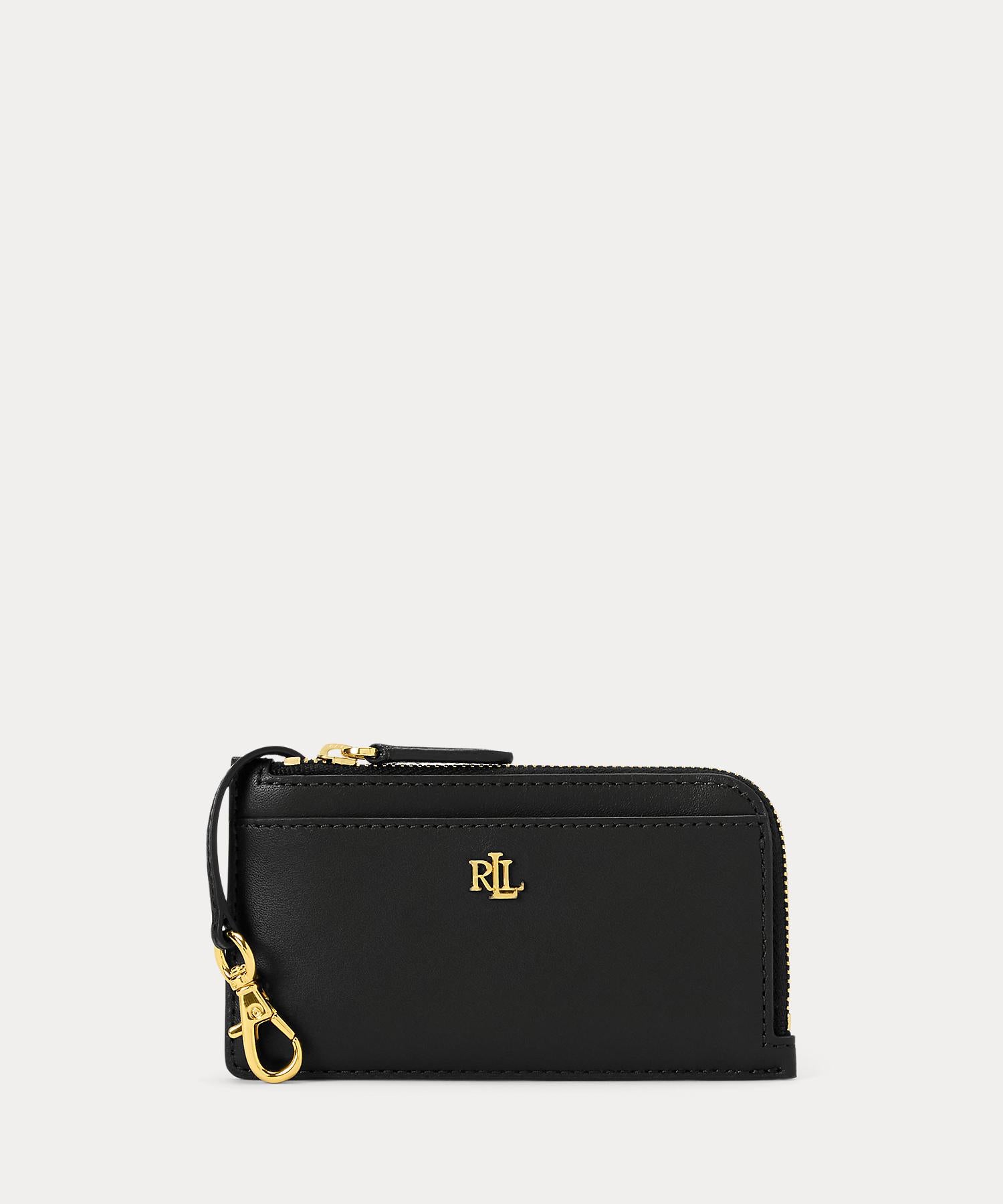 ローレン ラルフ ローレン LAUREN RALPH LAUREN レザー Lジップ カード ケース （001ブラック） 001ブラック