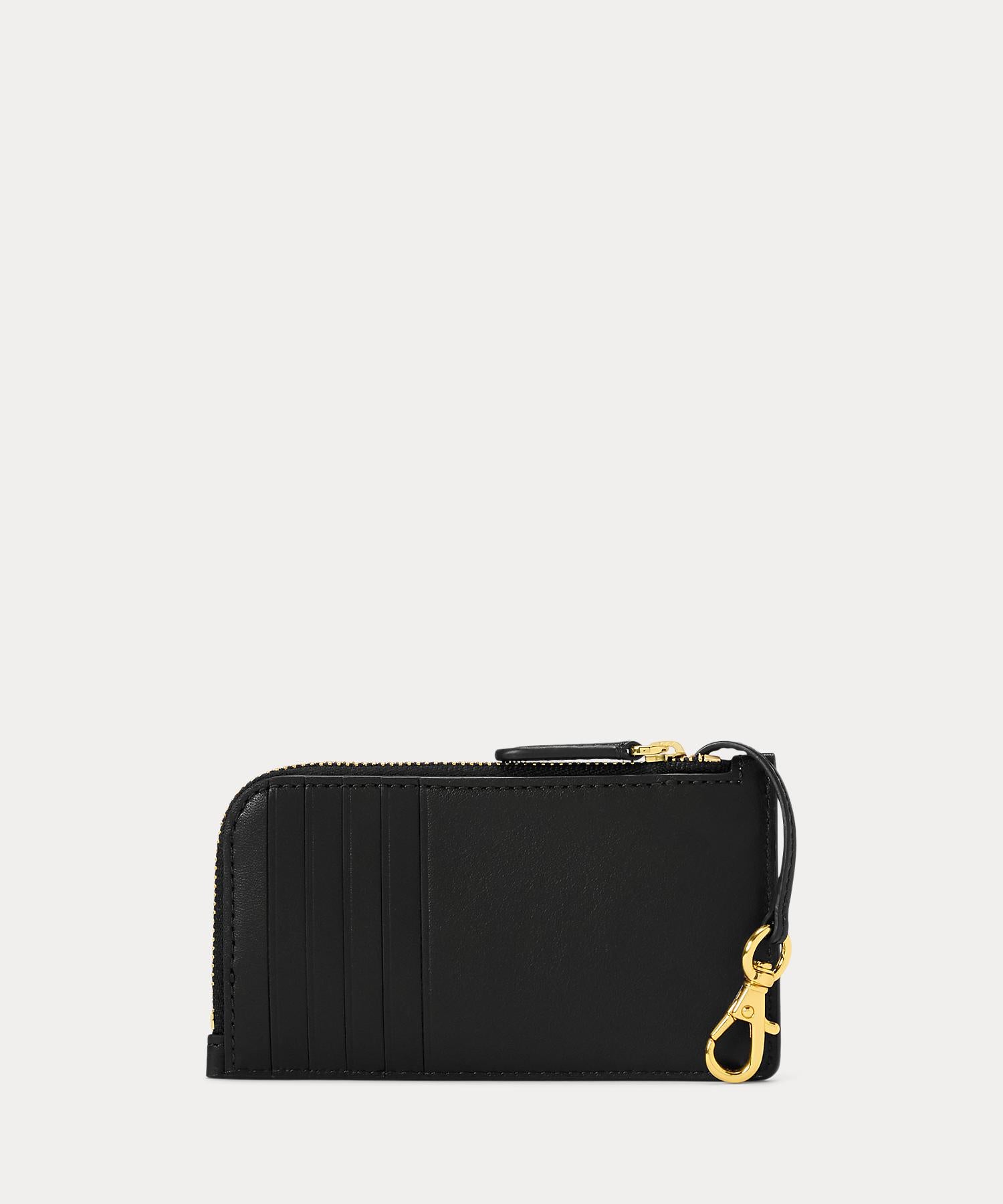 ローレン ラルフ ローレン LAUREN RALPH LAUREN レザー Lジップ カード ケース （001ブラック） 001ブラック