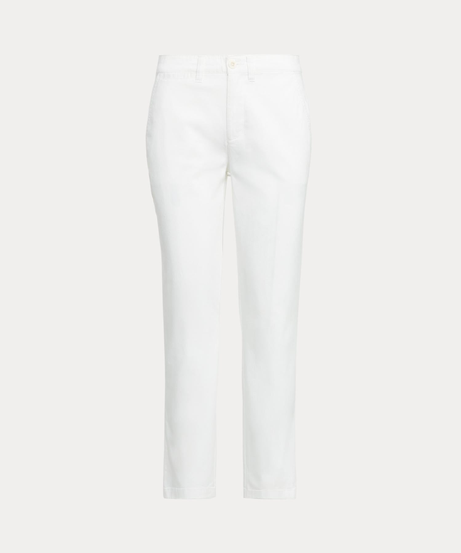 ローレン ラルフ ローレン LAUREN RALPH LAUREN スリム フィット ストレッチ チノ パンツ （100ホワイト） 100ホワイト