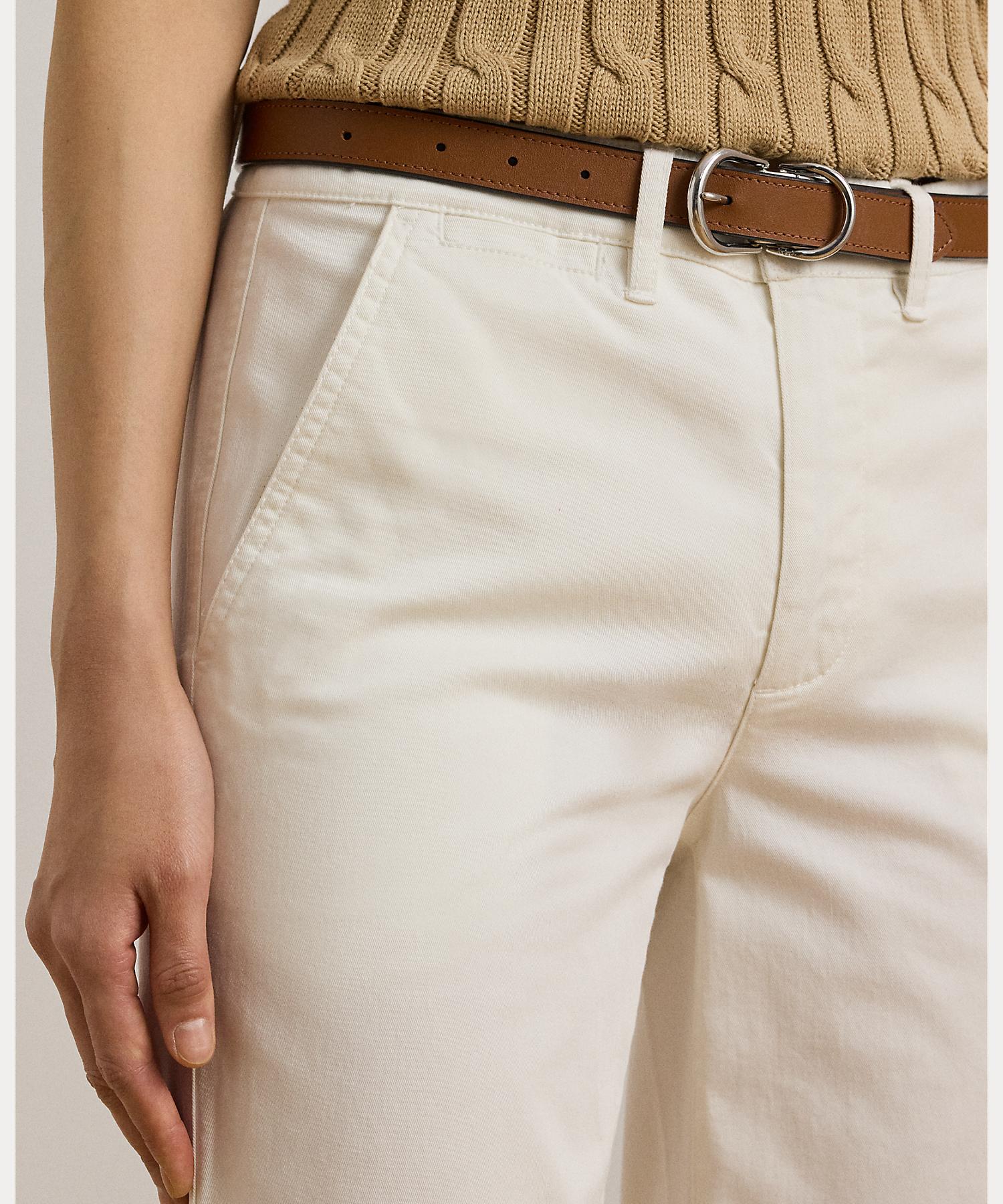 ローレン ラルフ ローレン LAUREN RALPH LAUREN スリム フィット ストレッチ チノ パンツ （100ホワイト） 100ホワイト