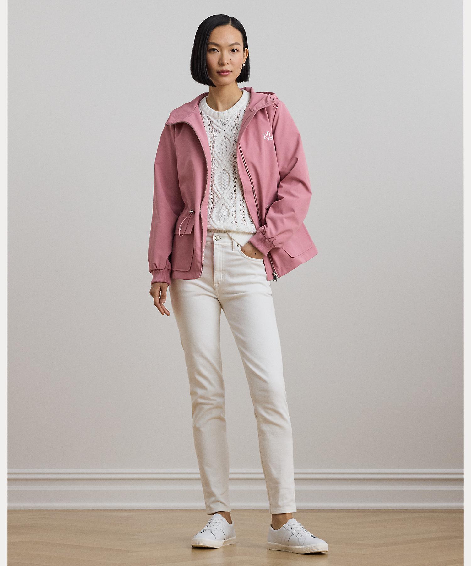 ローレン ラルフ ローレン LAUREN RALPH LAUREN フルジップ フーデッド ジャケット （650ピンク） 650ピンク