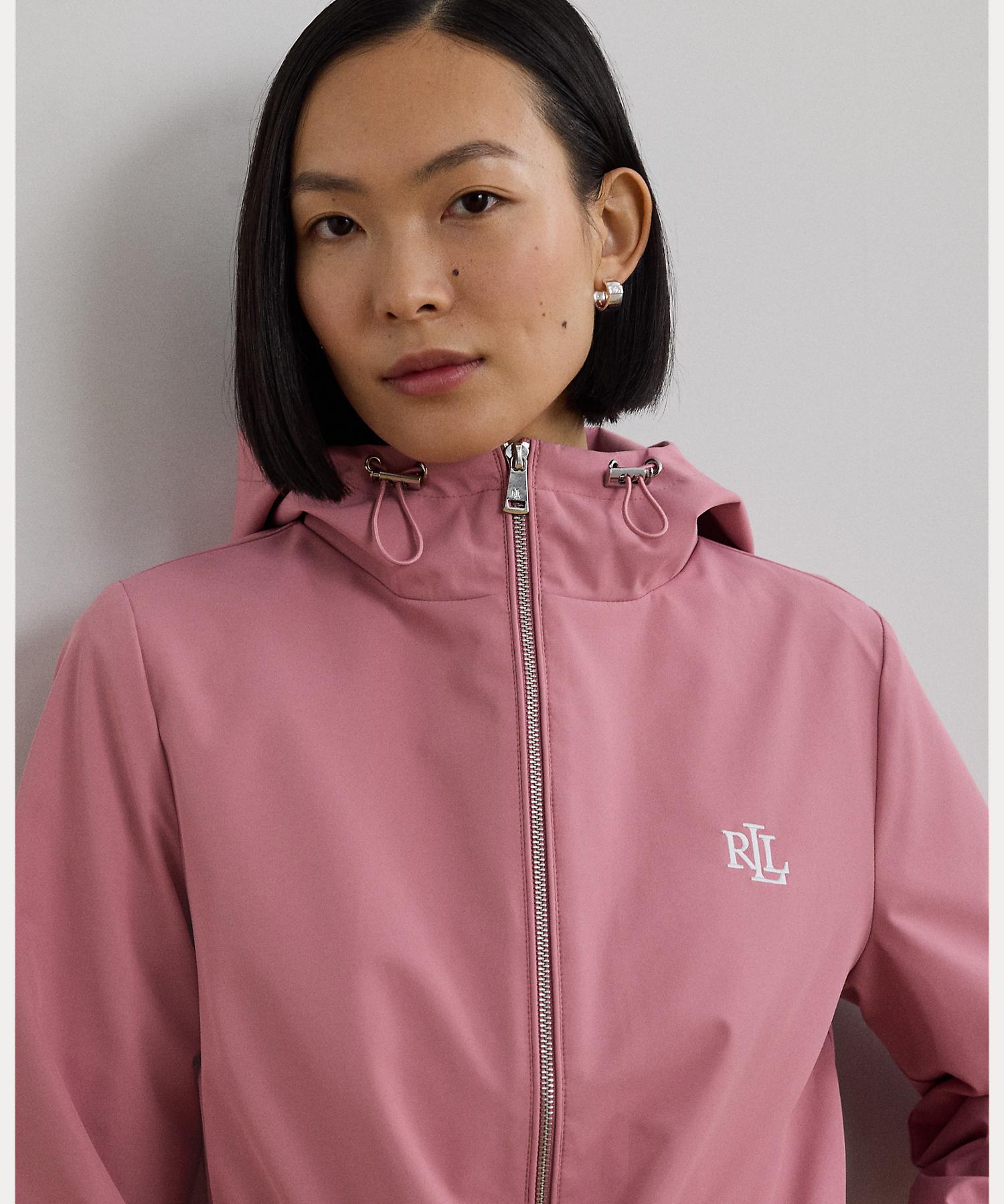 ローレン ラルフ ローレン LAUREN RALPH LAUREN フルジップ フーデッド ジャケット （650ピンク） 650ピンク