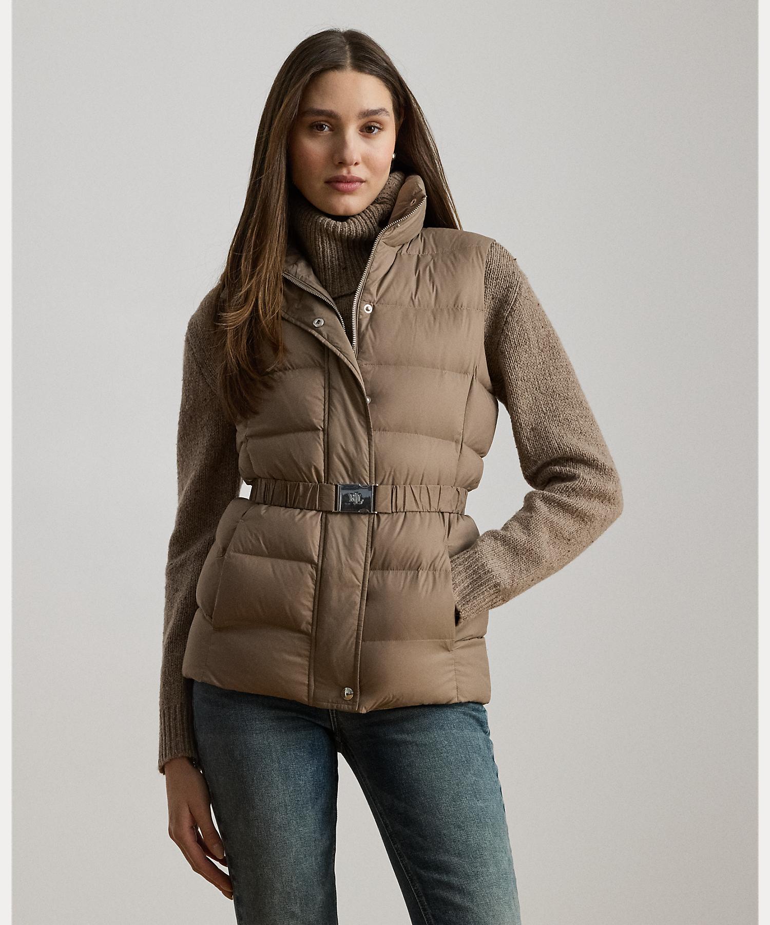 ローレン ラルフ ローレン LAUREN RALPH LAUREN ベルテッド チャンネルキルテッド ダウン ベスト （230ブラウン） 230ブラウン