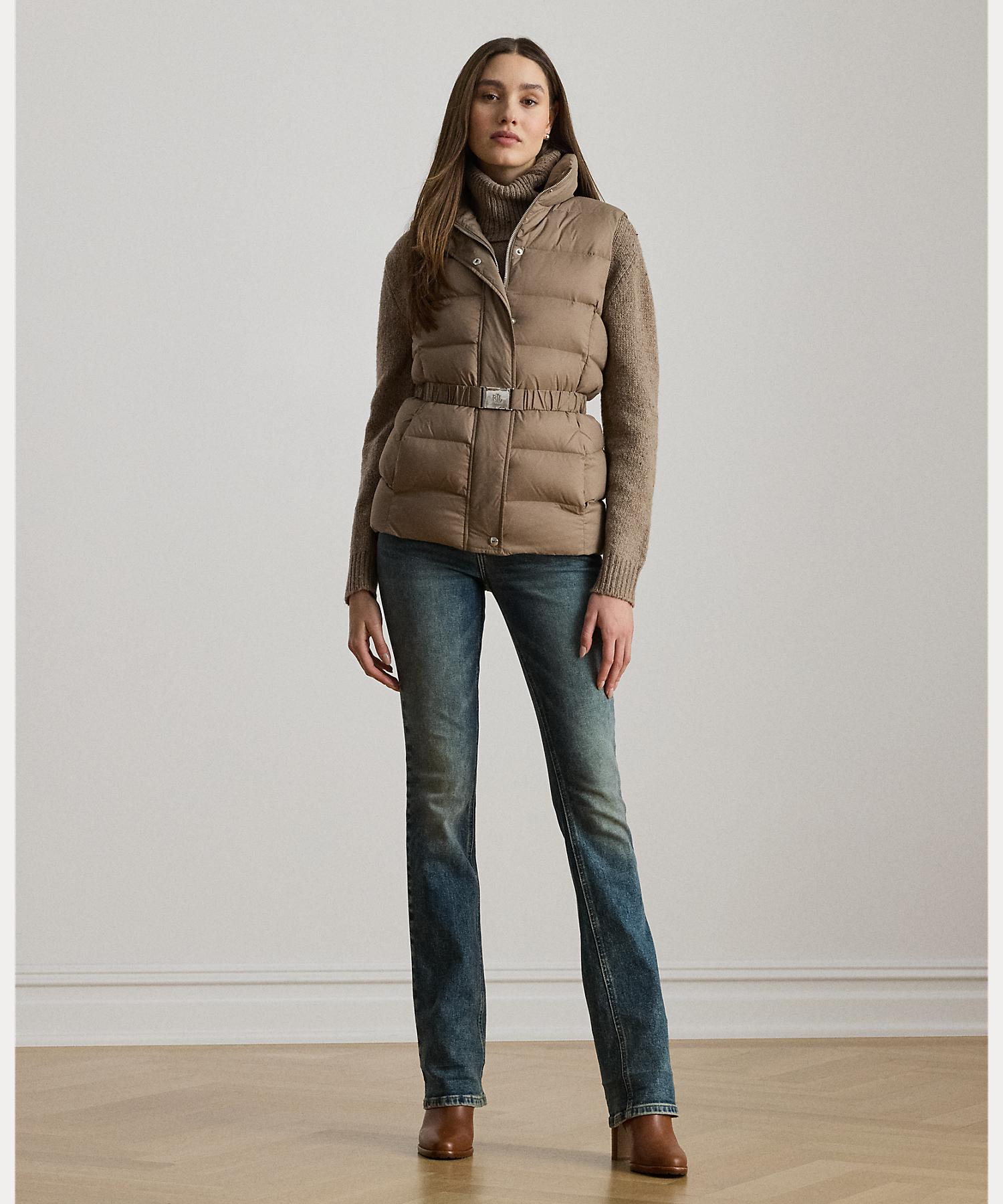 ローレン ラルフ ローレン LAUREN RALPH LAUREN ベルテッド チャンネルキルテッド ダウン ベスト （230ブラウン） 230ブラウン