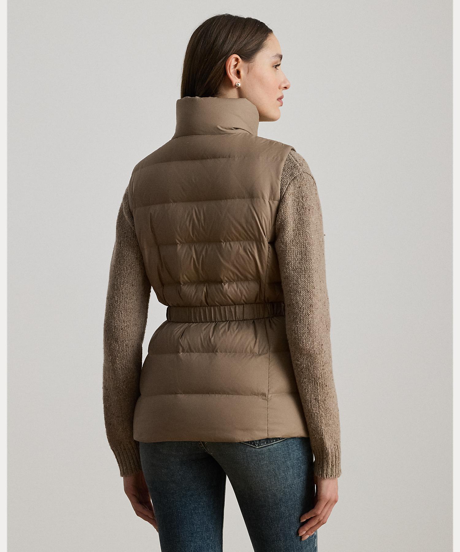 ローレン ラルフ ローレン LAUREN RALPH LAUREN ベルテッド チャンネルキルテッド ダウン ベスト （230ブラウン） 230ブラウン