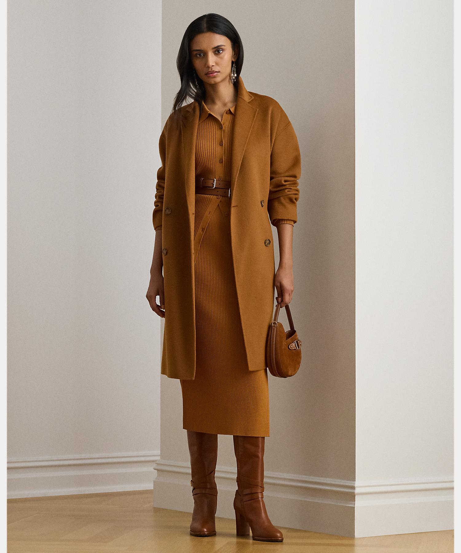 ローレン ラルフ ローレン LAUREN RALPH LAUREN ダブルブレステッド ウールブレンド コクーン コート （200ブラウン） 200ブラウン