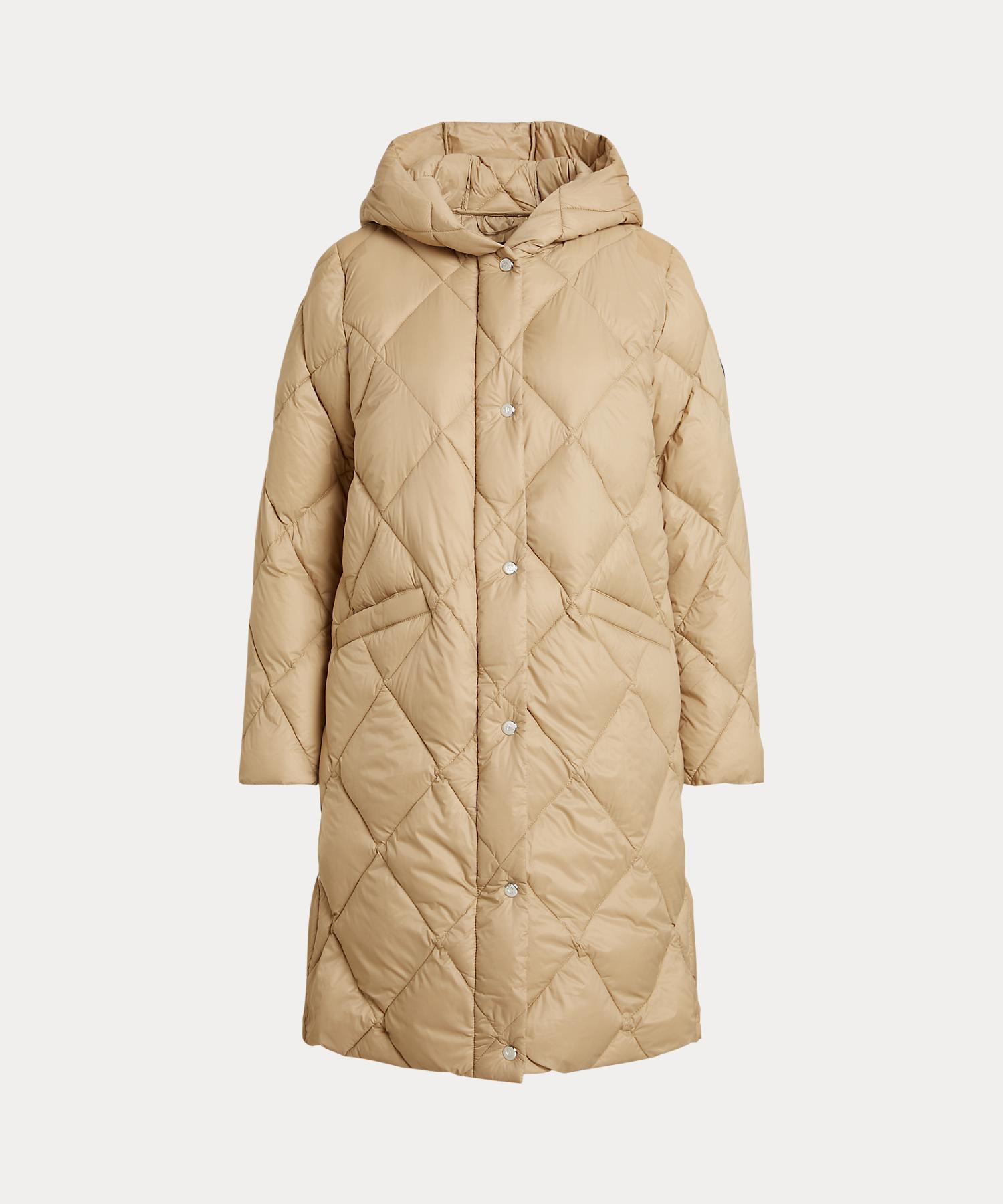ローレン ラルフ ローレン LAUREN RALPH LAUREN フーデッド ダイヤモンドキルテッド ダウン コート （270ブラウン） 270ブラウン