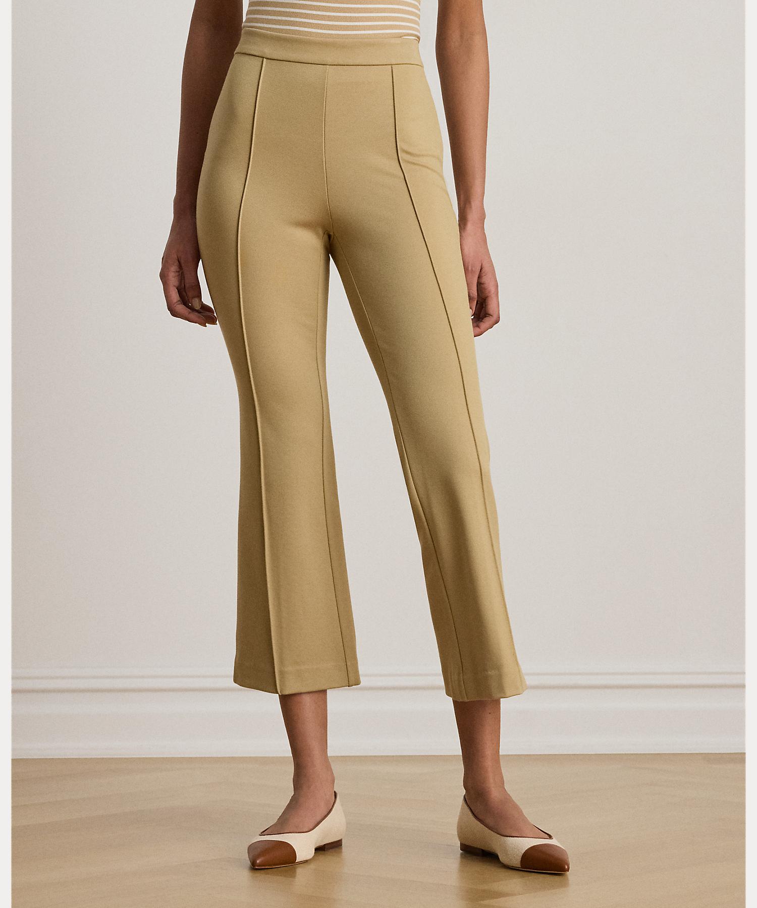 ローレン ラルフ ローレン LAUREN RALPH LAUREN ツイル フレア アンクル パンツ （270ブラウン） 270ブラウン