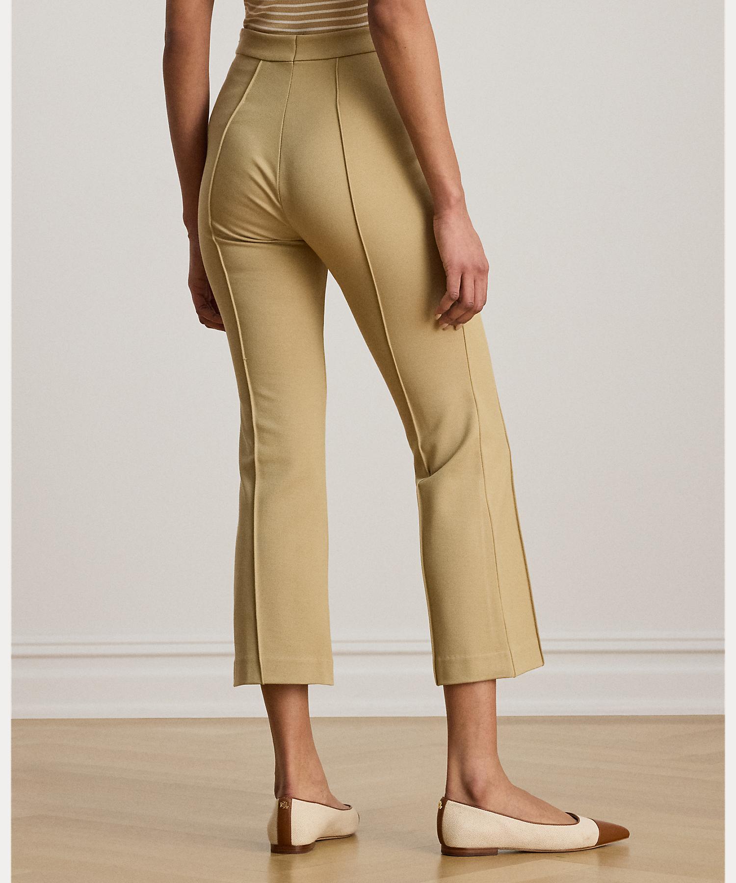 ローレン ラルフ ローレン LAUREN RALPH LAUREN ツイル フレア アンクル パンツ （270ブラウン） 270ブラウン