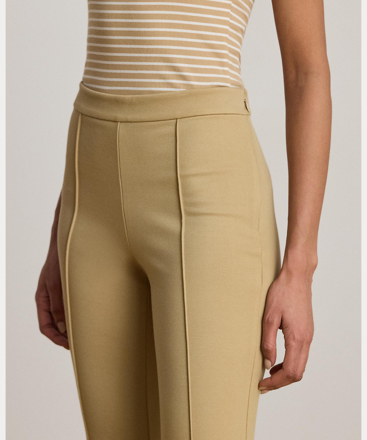 ローレン ラルフ ローレン LAUREN RALPH LAUREN ツイル フレア アンクル パンツ （270ブラウン） 270ブラウン