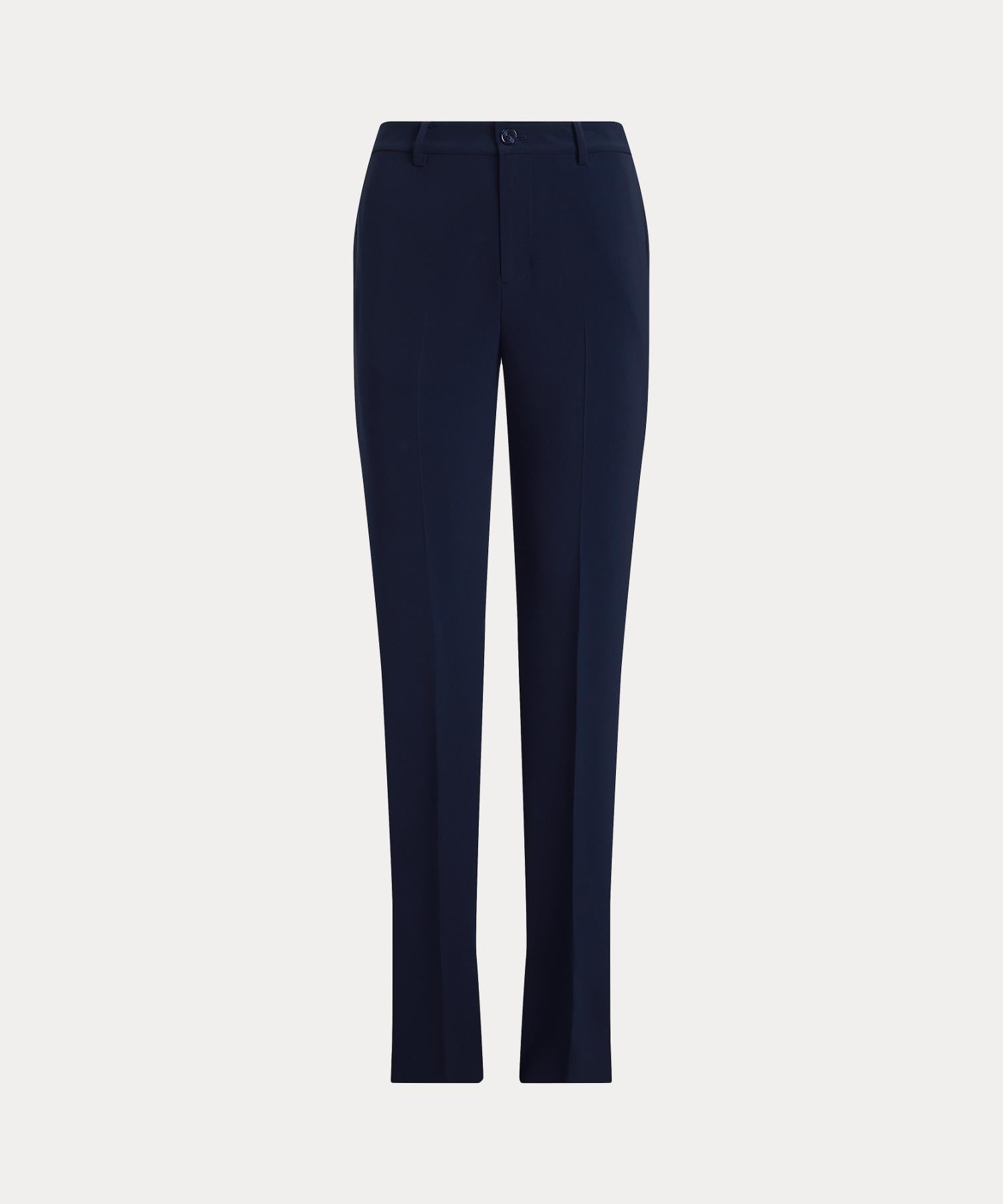 ローレン ラルフ ローレン LAUREN RALPH LAUREN ストレッチ クレープ ストレート パンツ （410ネイビー） 410ネイビー