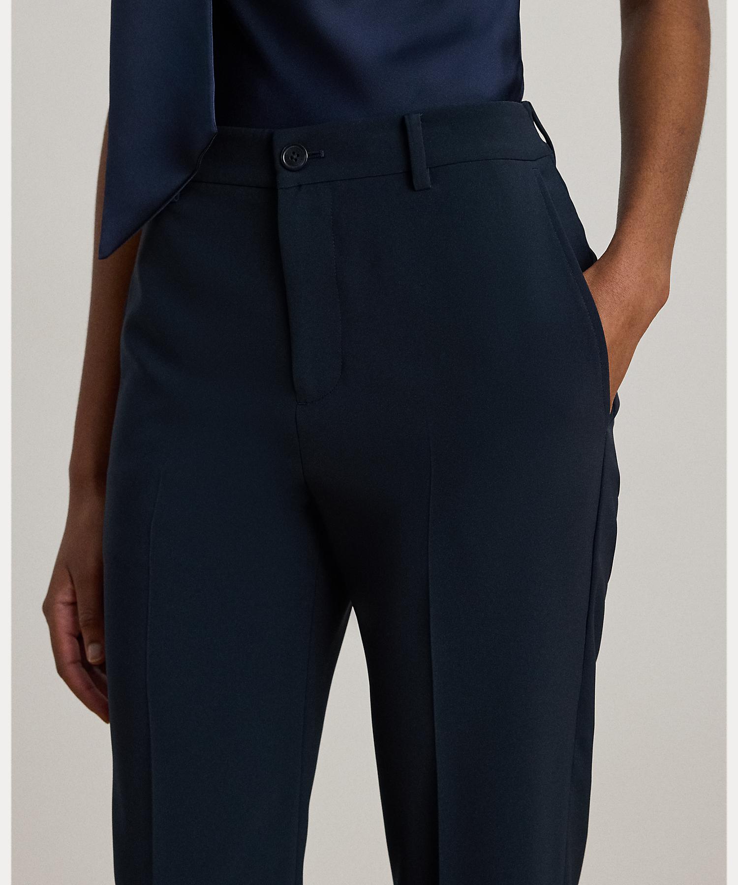 ローレン ラルフ ローレン LAUREN RALPH LAUREN ストレッチ クレープ ストレート パンツ （410ネイビー） 410ネイビー