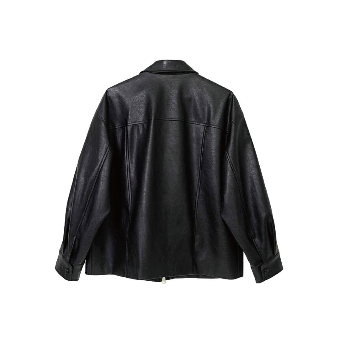 ラポミ プチ LA POMME petit Pocket Cool Leather Jacket エコレザークールバックルジャケット