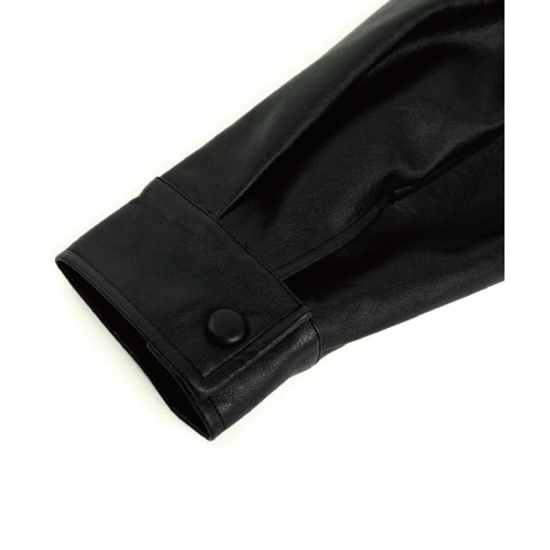 ラポミ プチ LA POMME petit Pocket Cool Leather Jacket エコレザークールバックルジャケット