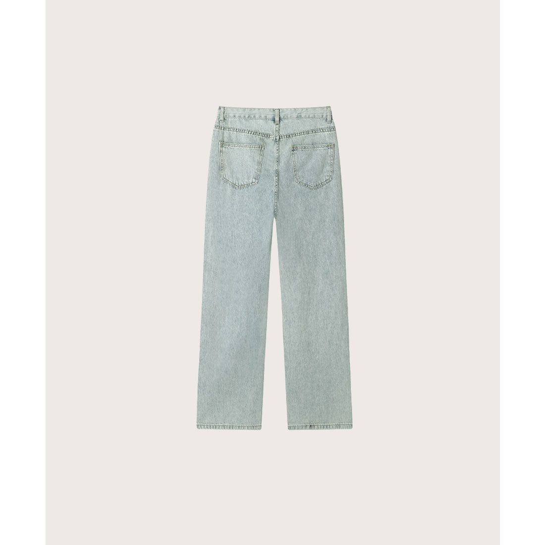 LA POMME petit Pearl Deco Wide Denim Pants