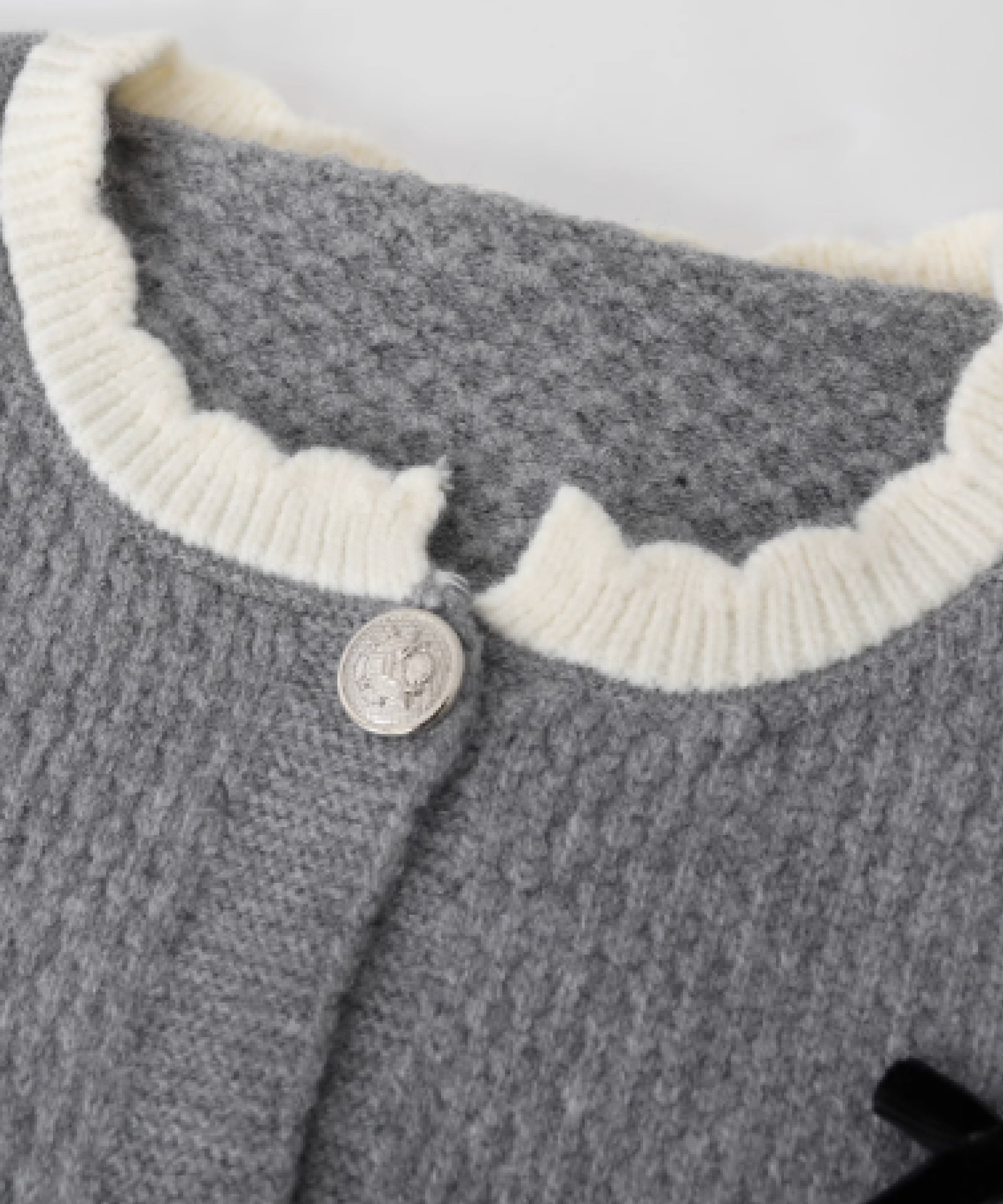 ラポミ プチ LA POMME petit Elegant Rib Cardigan Set Up