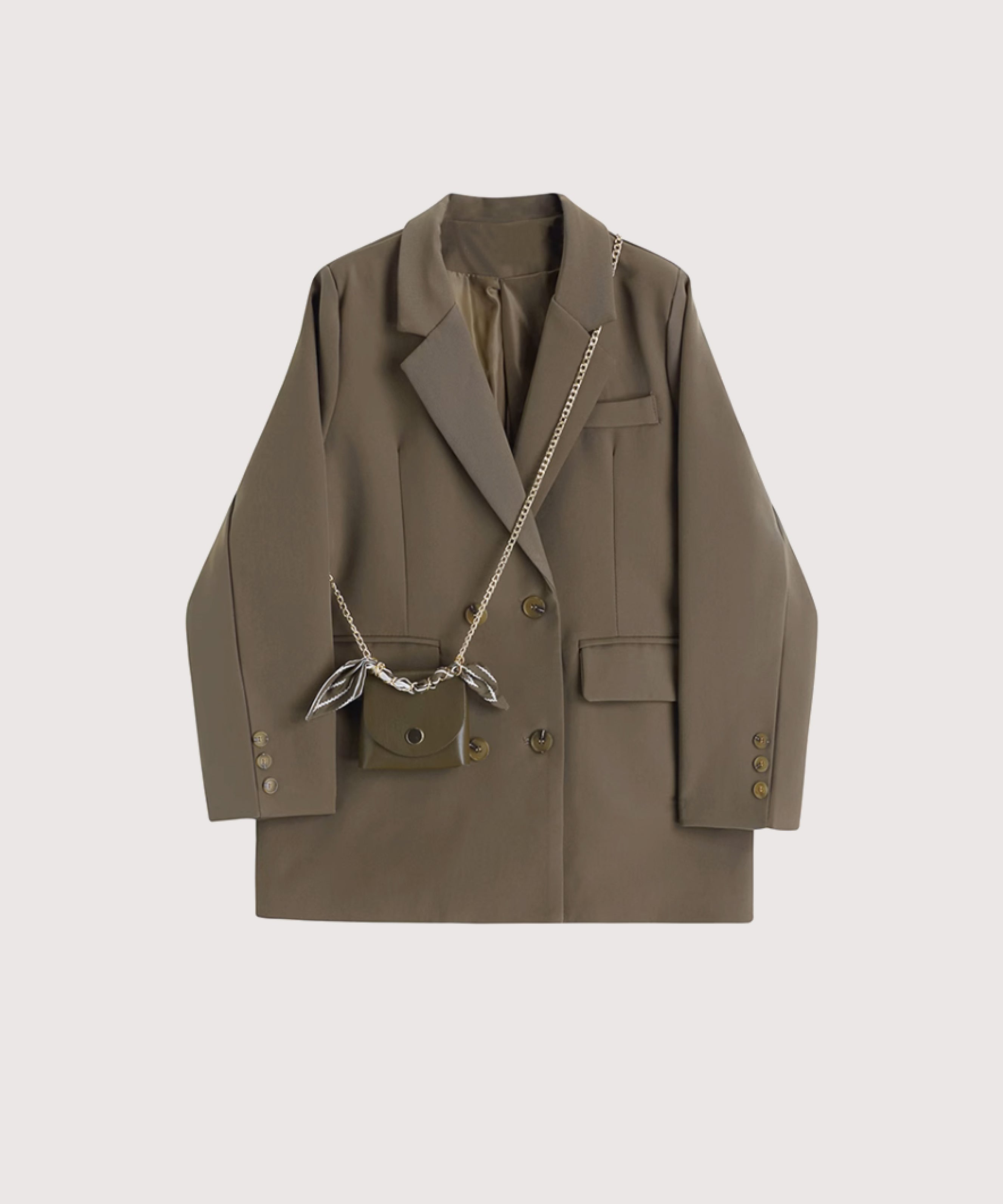 La Pomme Petit Fine Jacket With Mini Bag