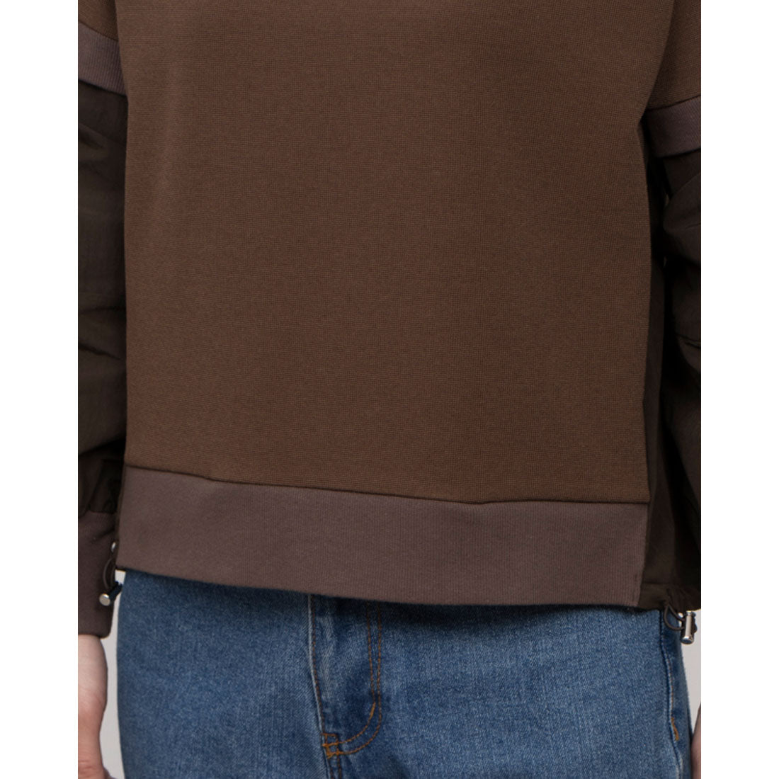 La La que sera Waffle Stretch Docking Pullover