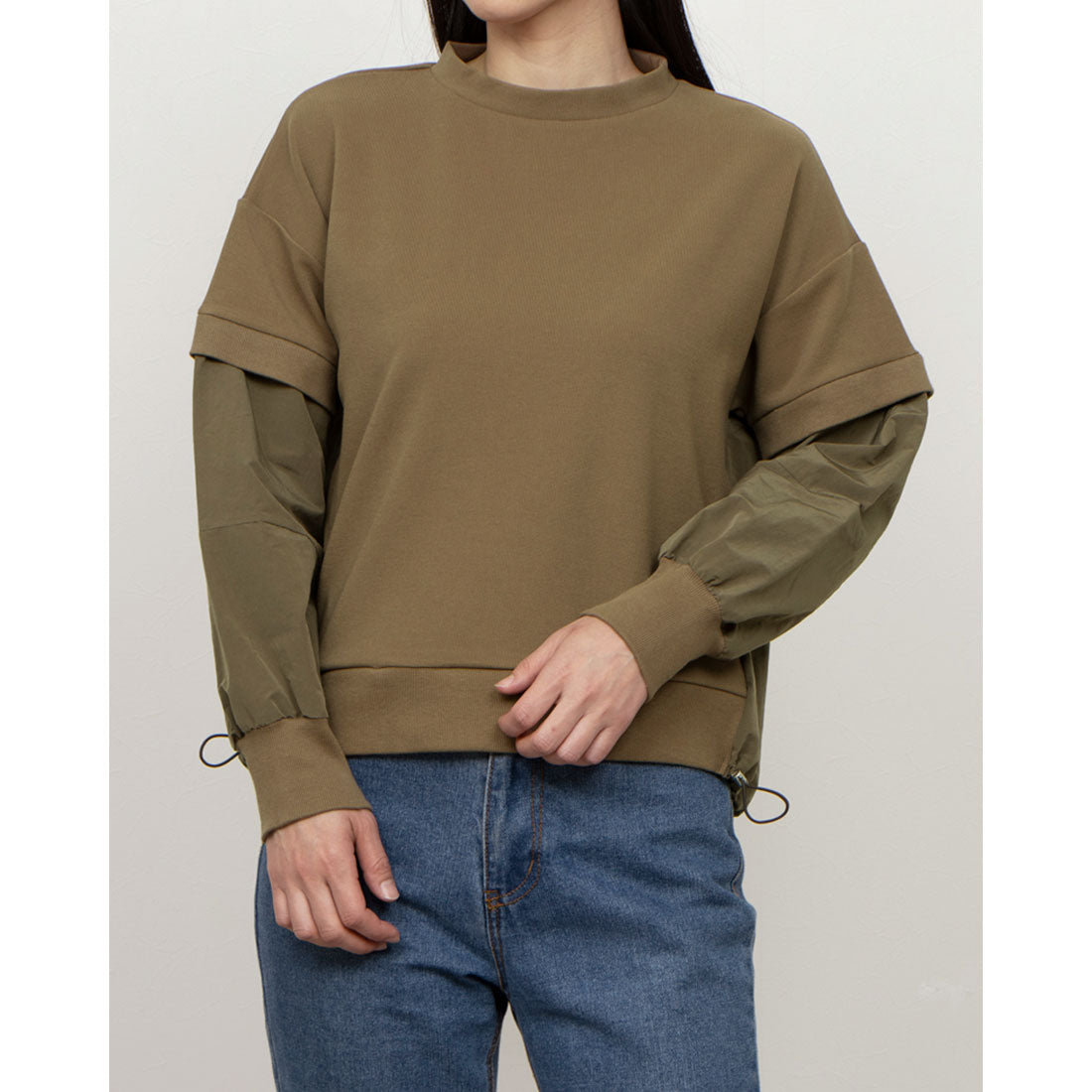 La La que sera Waffle Stretch Docking Pullover
